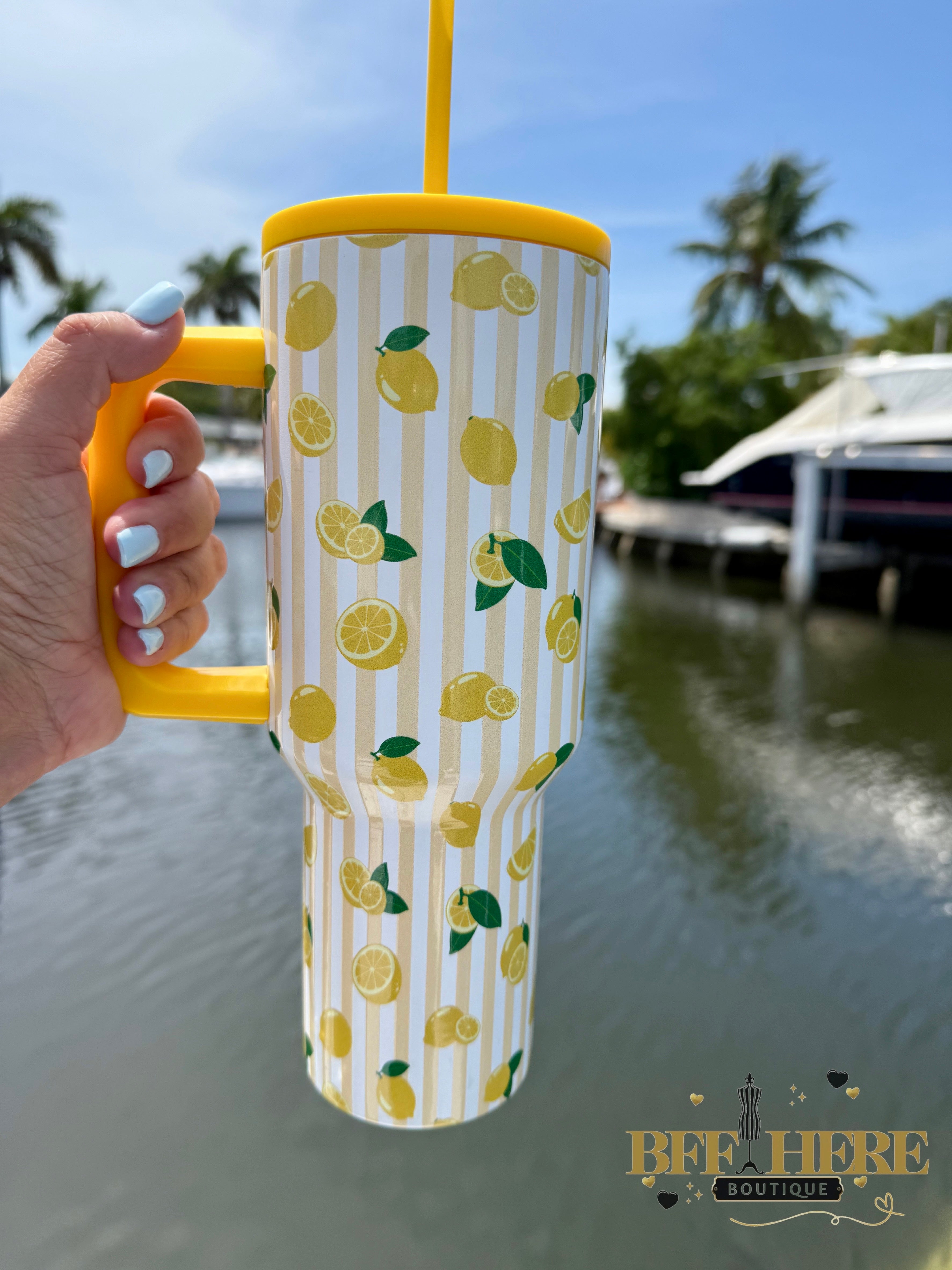 Lemon Drop Tumbler by Jess Lea - BFF Here