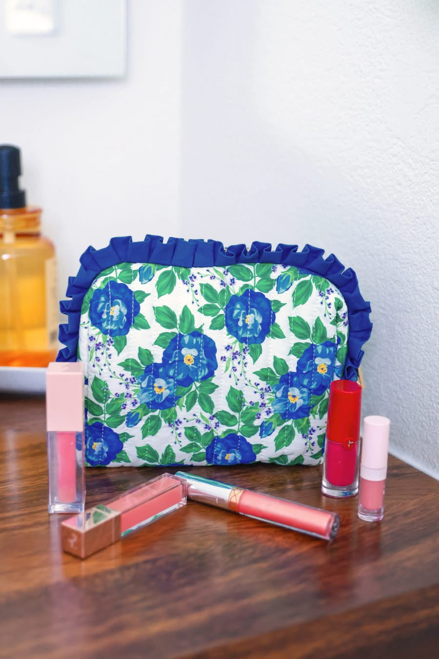 Caroline Floral Quilted Ruffle Bag by Jess Lea - BFF Here