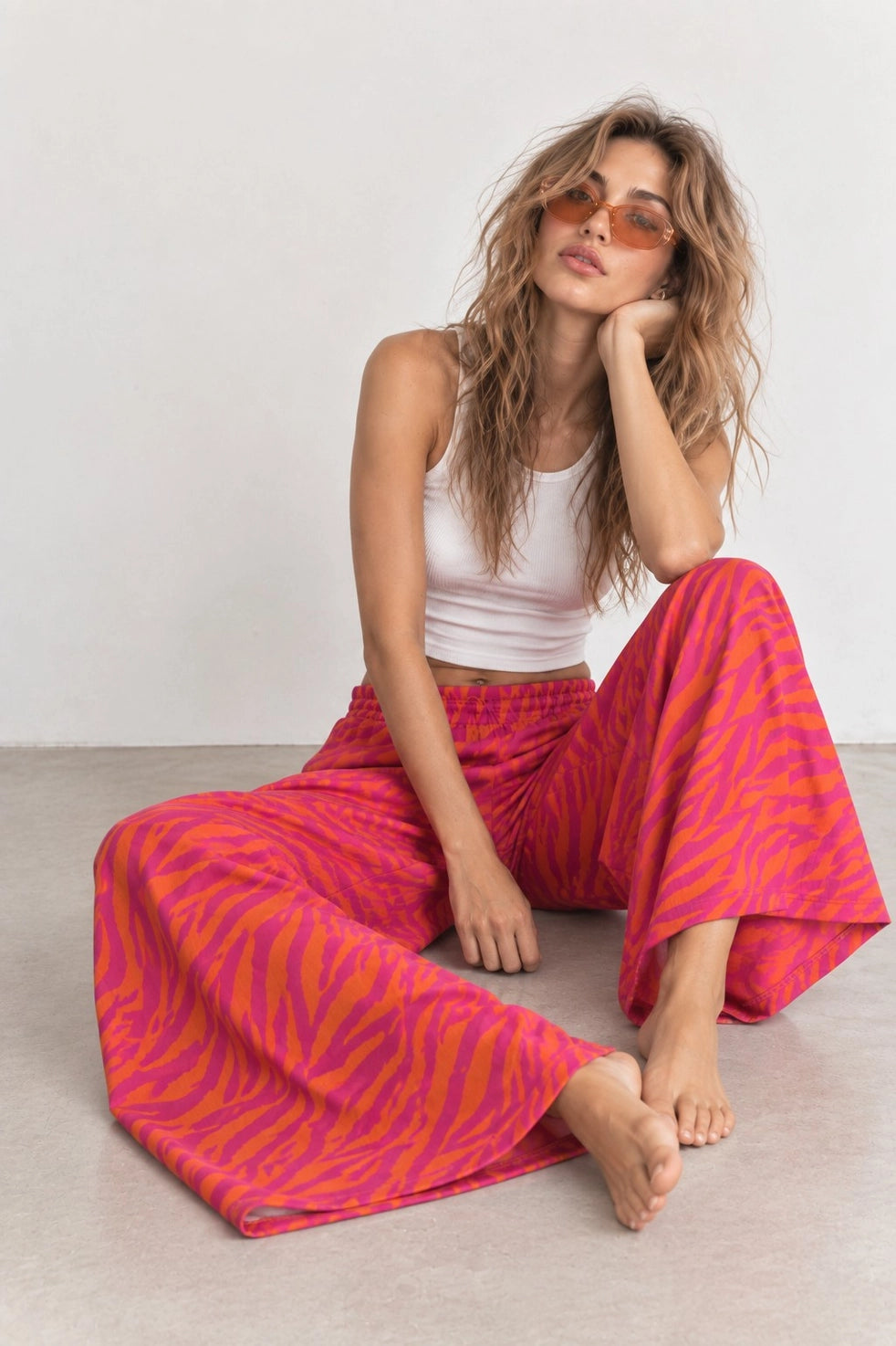PREORDER: Zebra Print Wide Leg Pants by Jade by Jane (ETA: November)