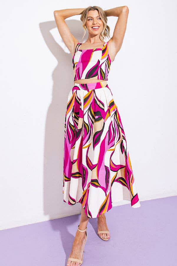 Vibrant Swirls Abstract Print Set - BFF Here