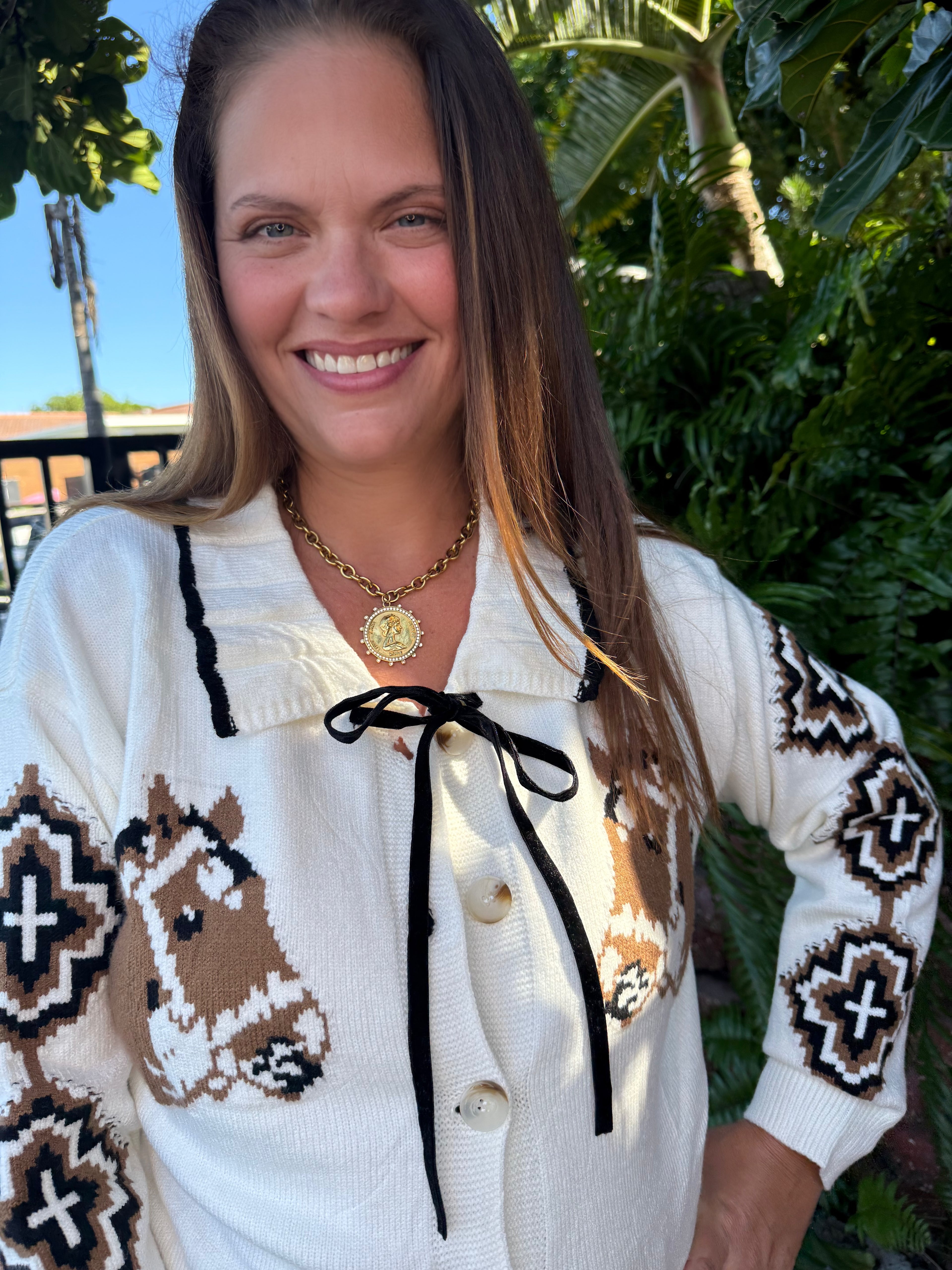 Cool Horse Cardigan by Rowdy Crowd Clothing - BFF Here