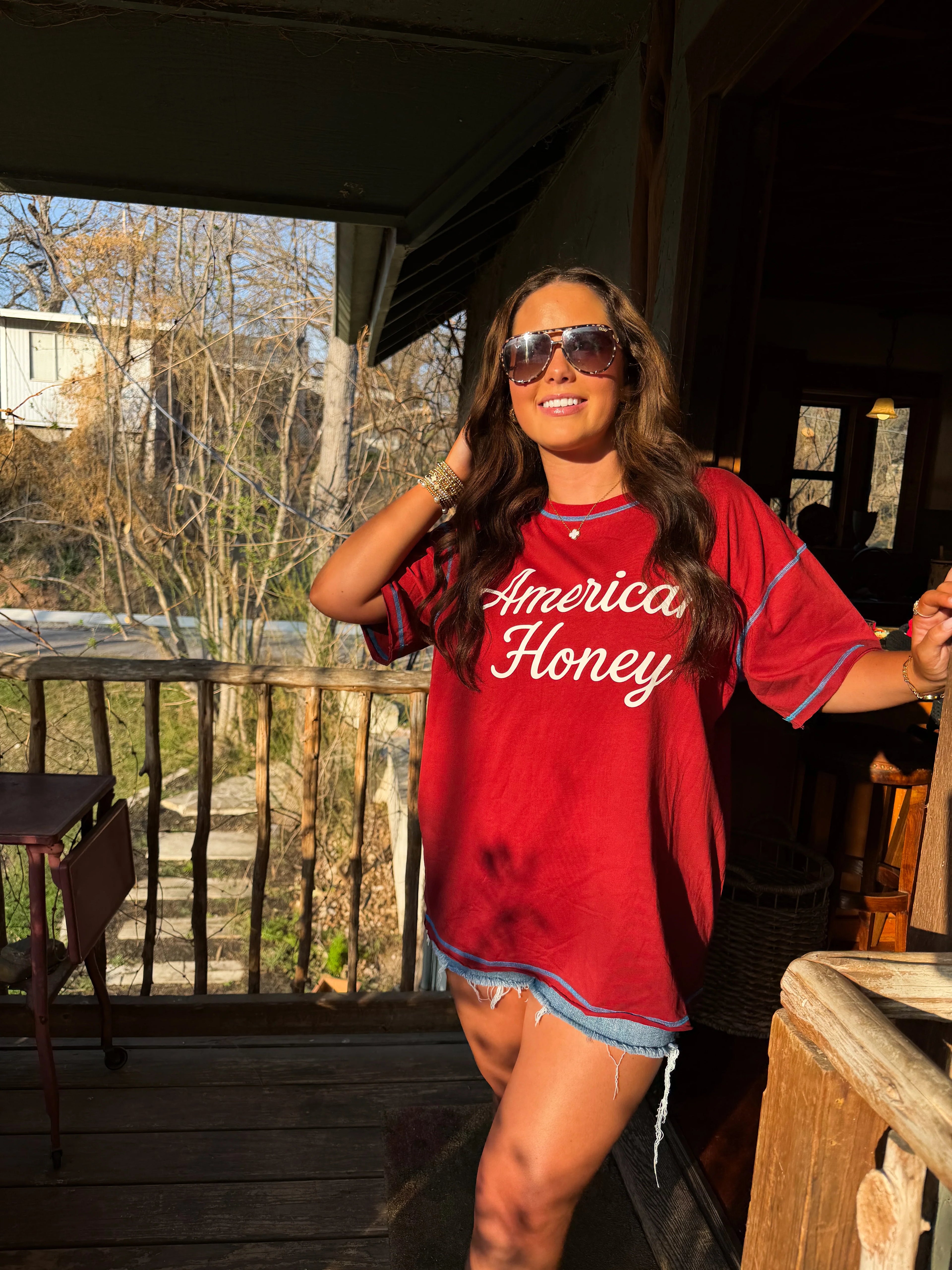 PREORDER: All American Oversized Tee by Blakeley (ETA: May) - BFF Here