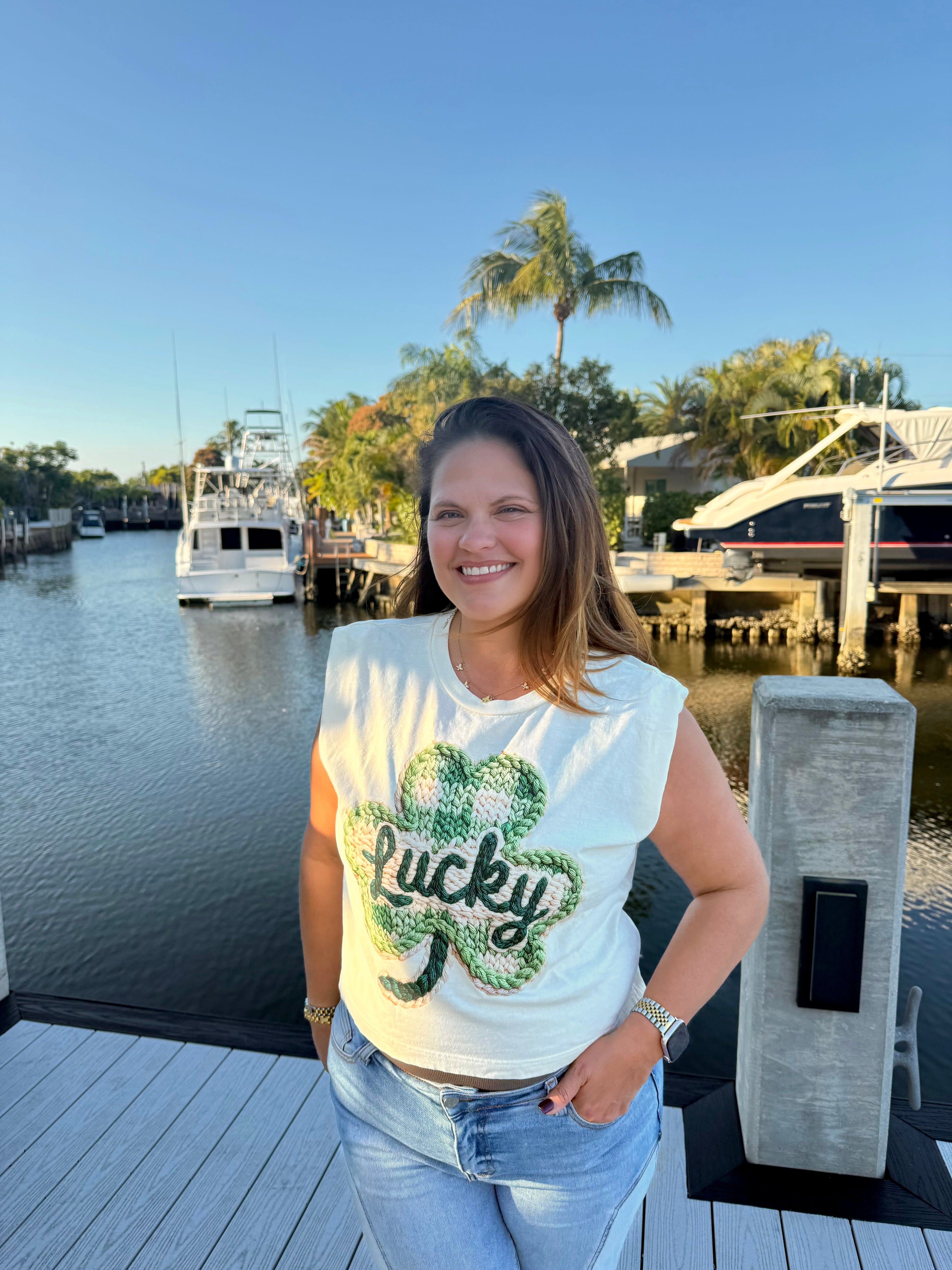 Clover Graphic Tee by Blakeley - BFF Here