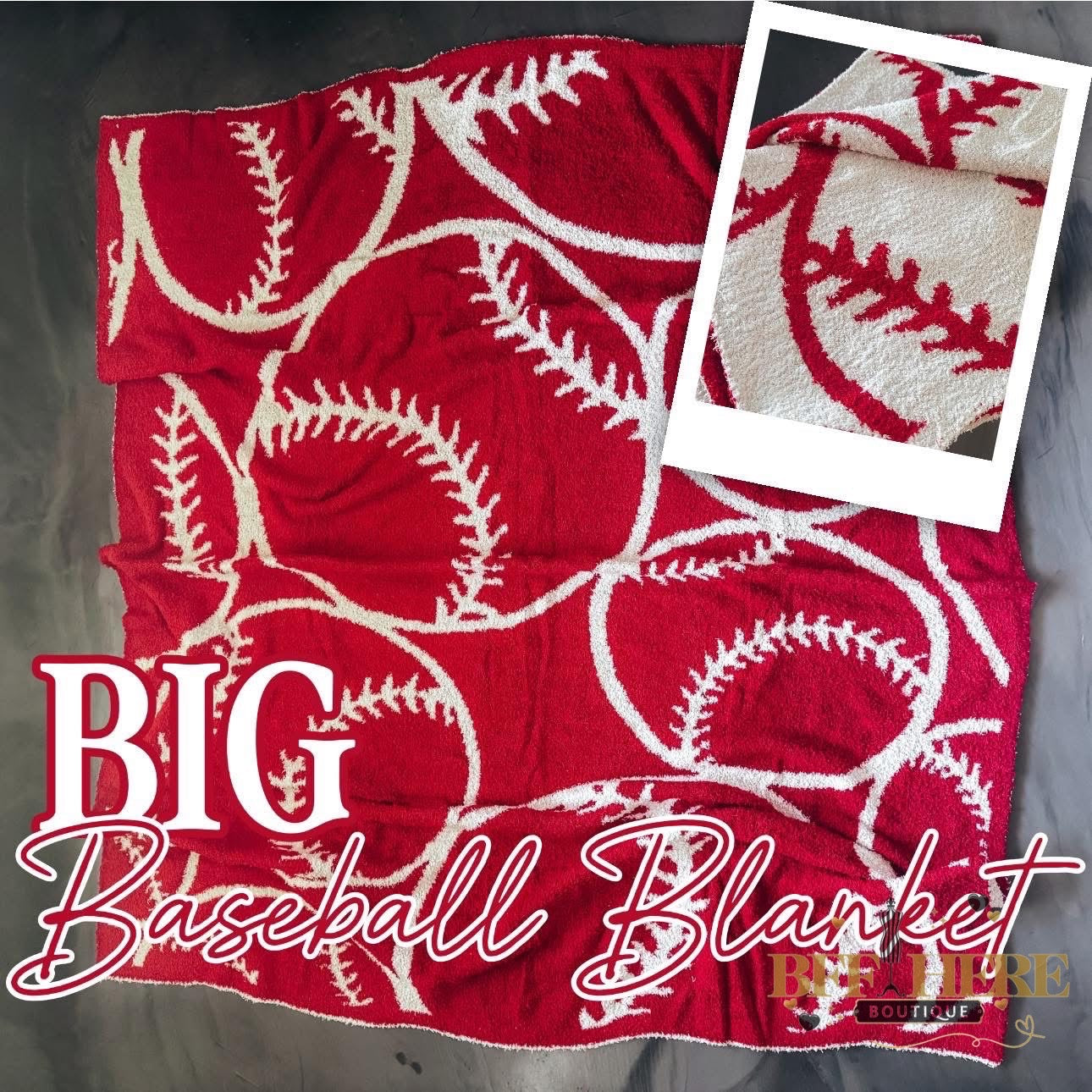 Big Baseball Dreams Blanket - BFF Here