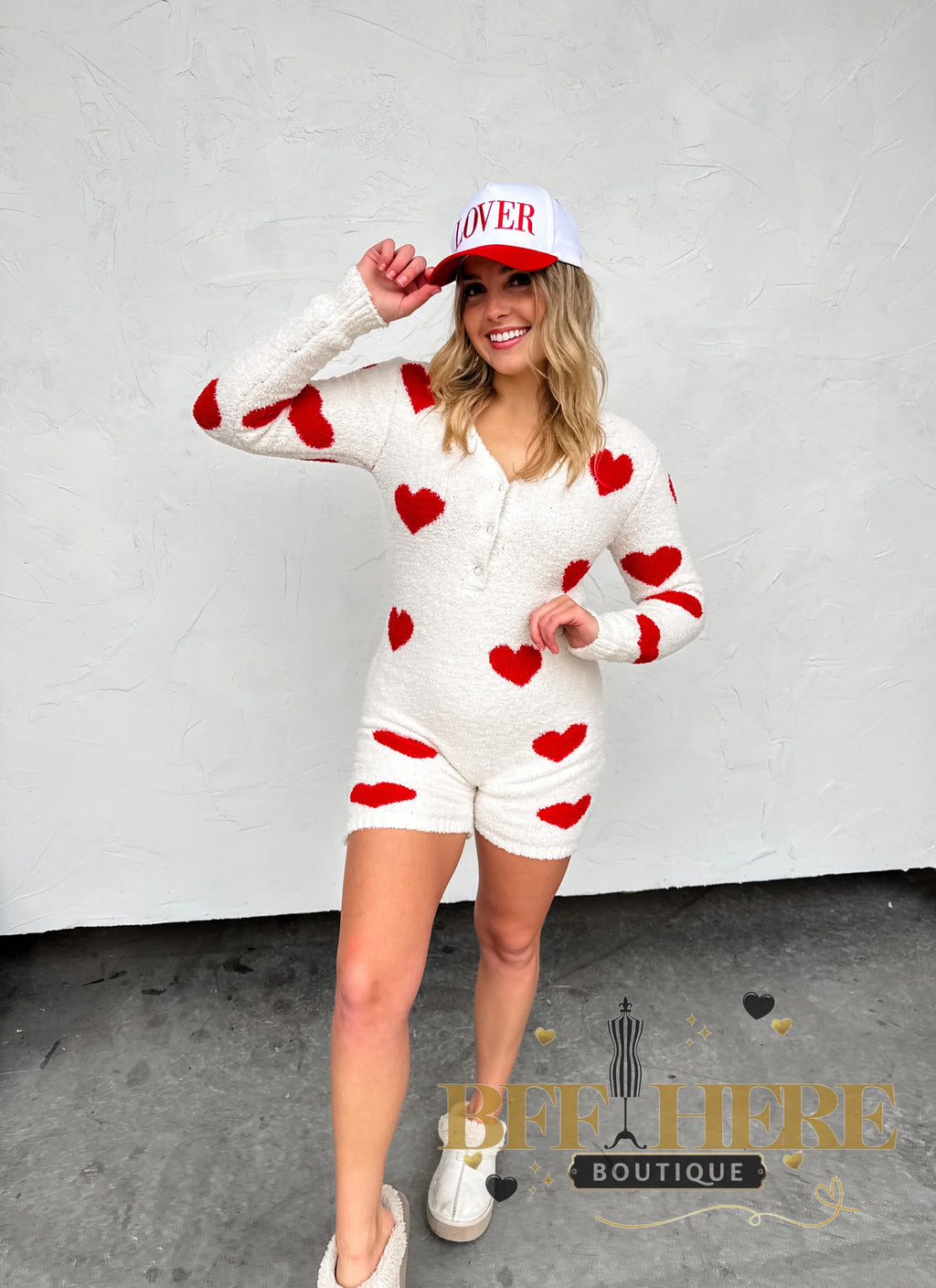 You Have My Heart Reversible Romper by Blakeley - BFF Here
