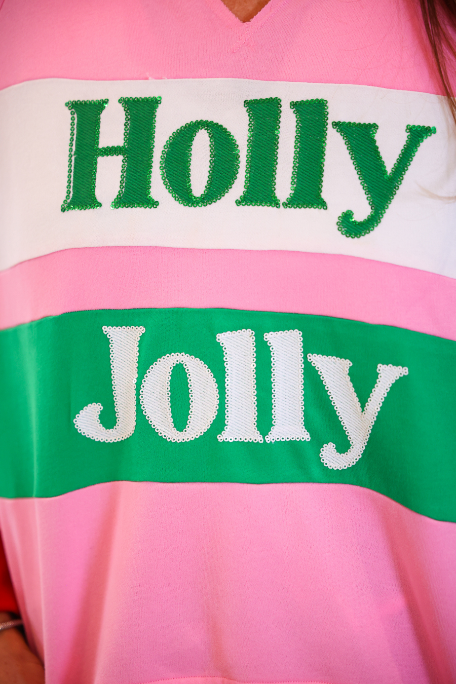 PREORDER: Holly Jolly Color Block Pullover by Jess Lea (ETA: September)