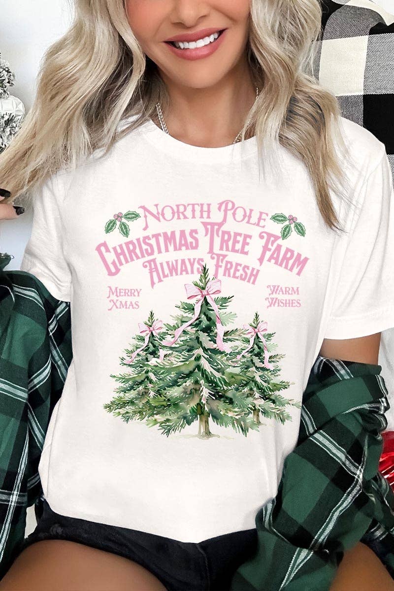 North Pole Christmas Tree Farm Tee - BFF Here