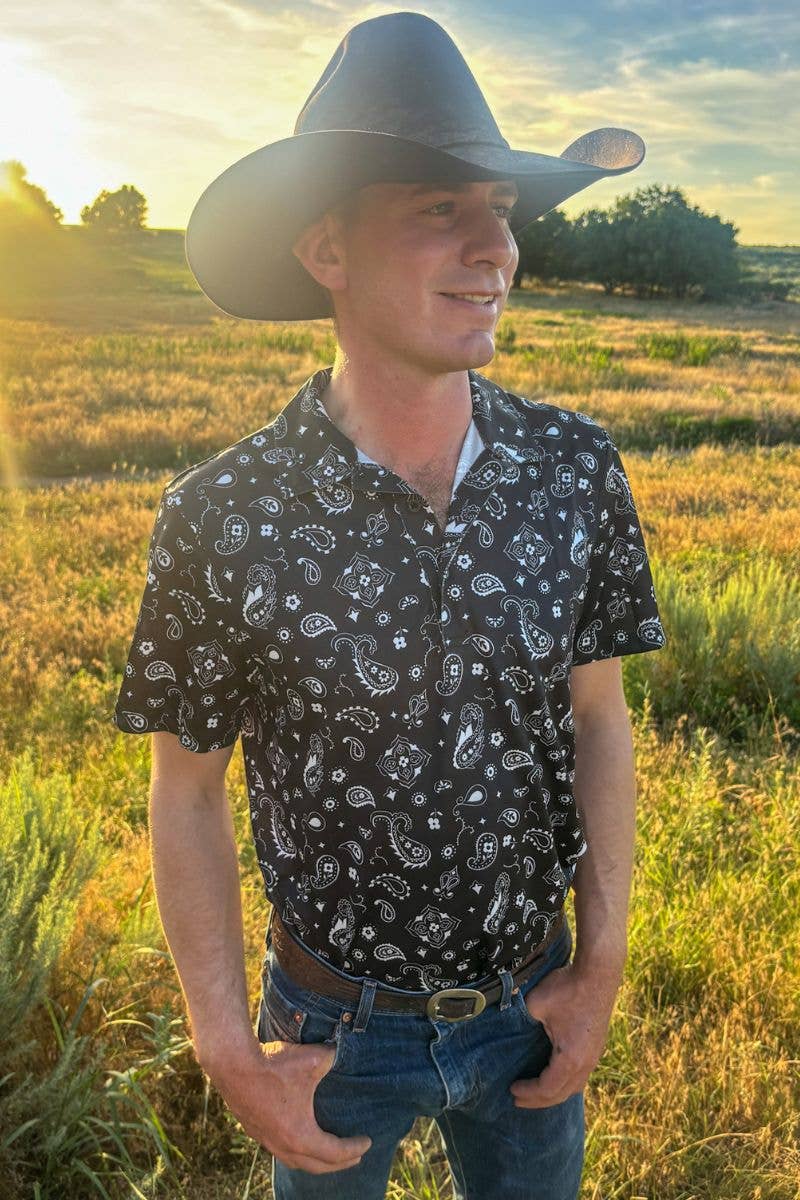 Bandana Country Mens Polo - BFF Here