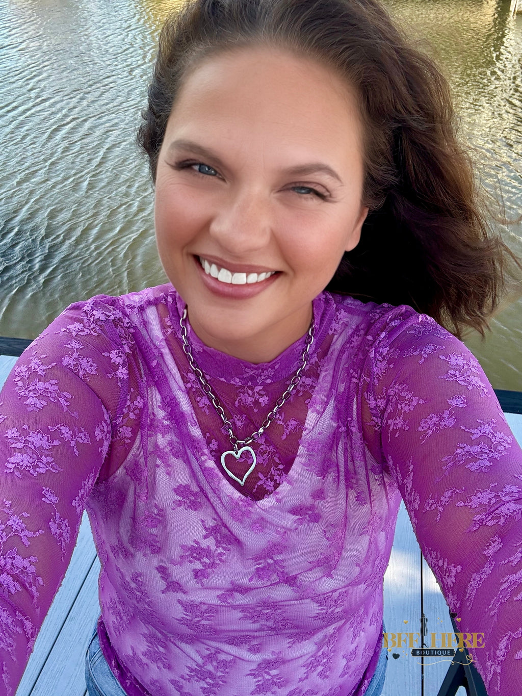 Purple Skies Lace Top by Sterling Kreek - BFF Here