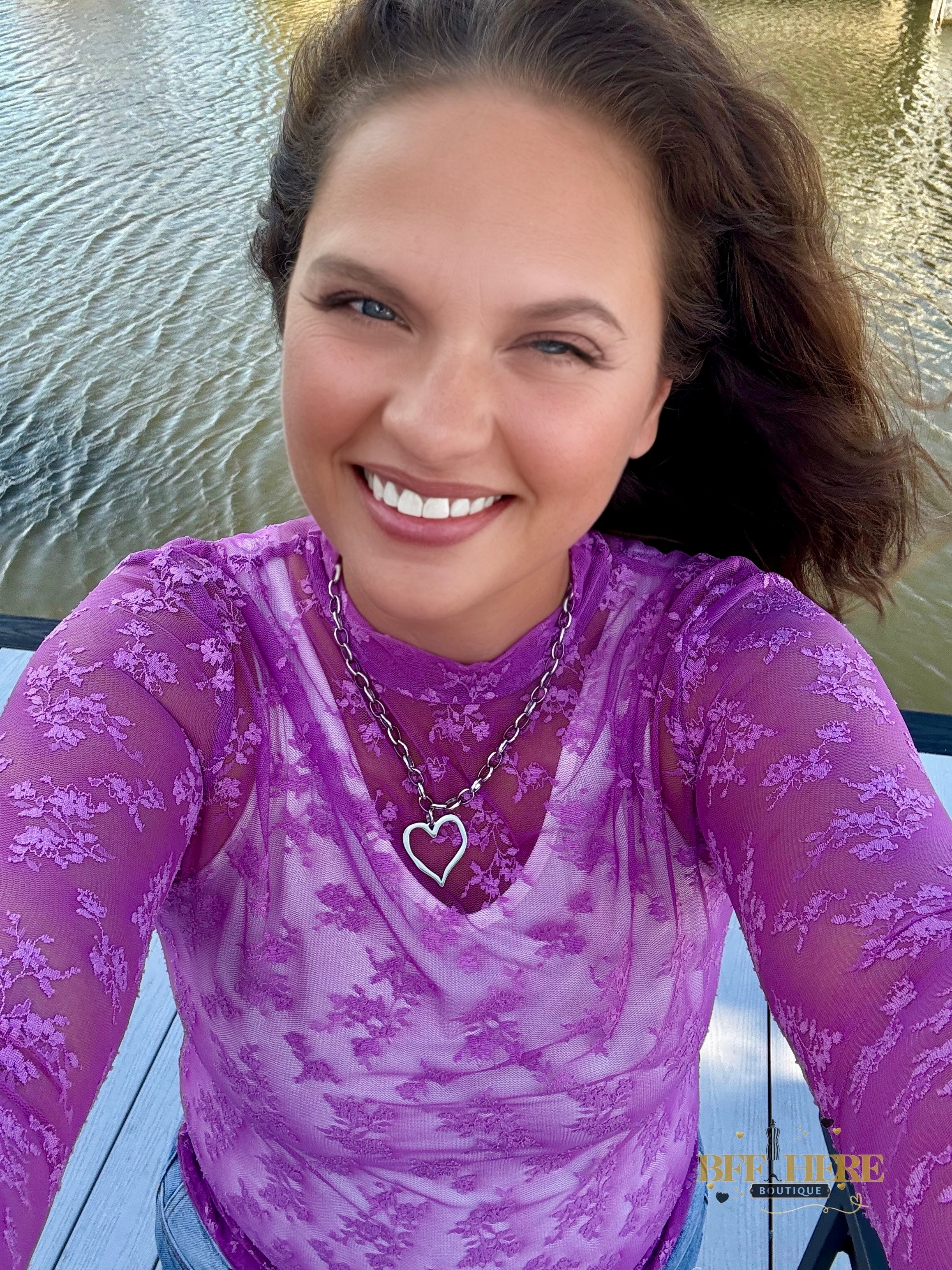 Purple Skies Lace Top by Sterling Kreek - BFF Here