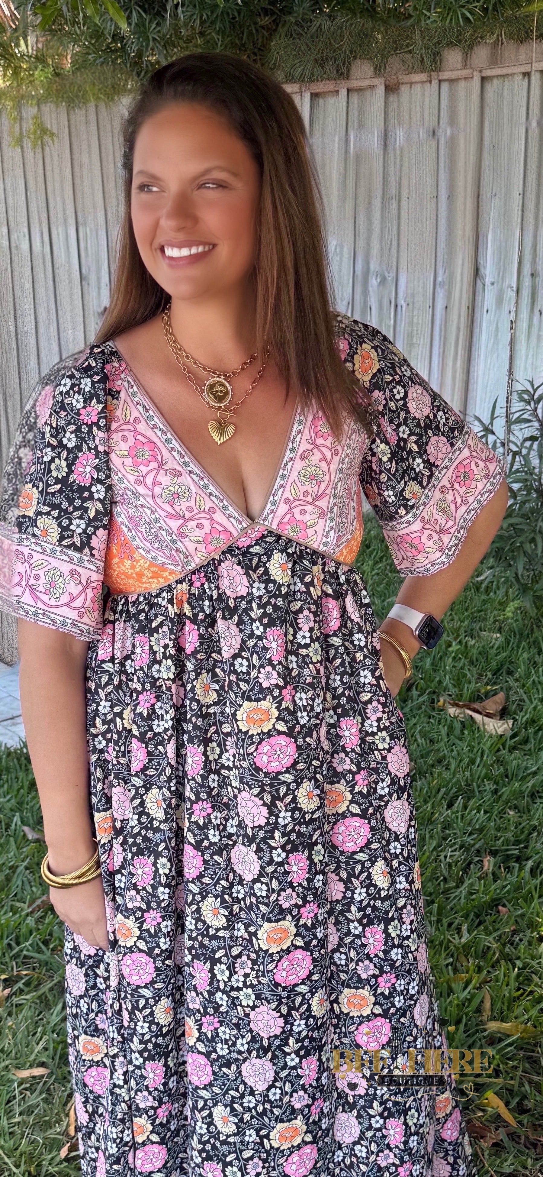 Wildflower Breeze Boho Maxi Dress - BFF Here