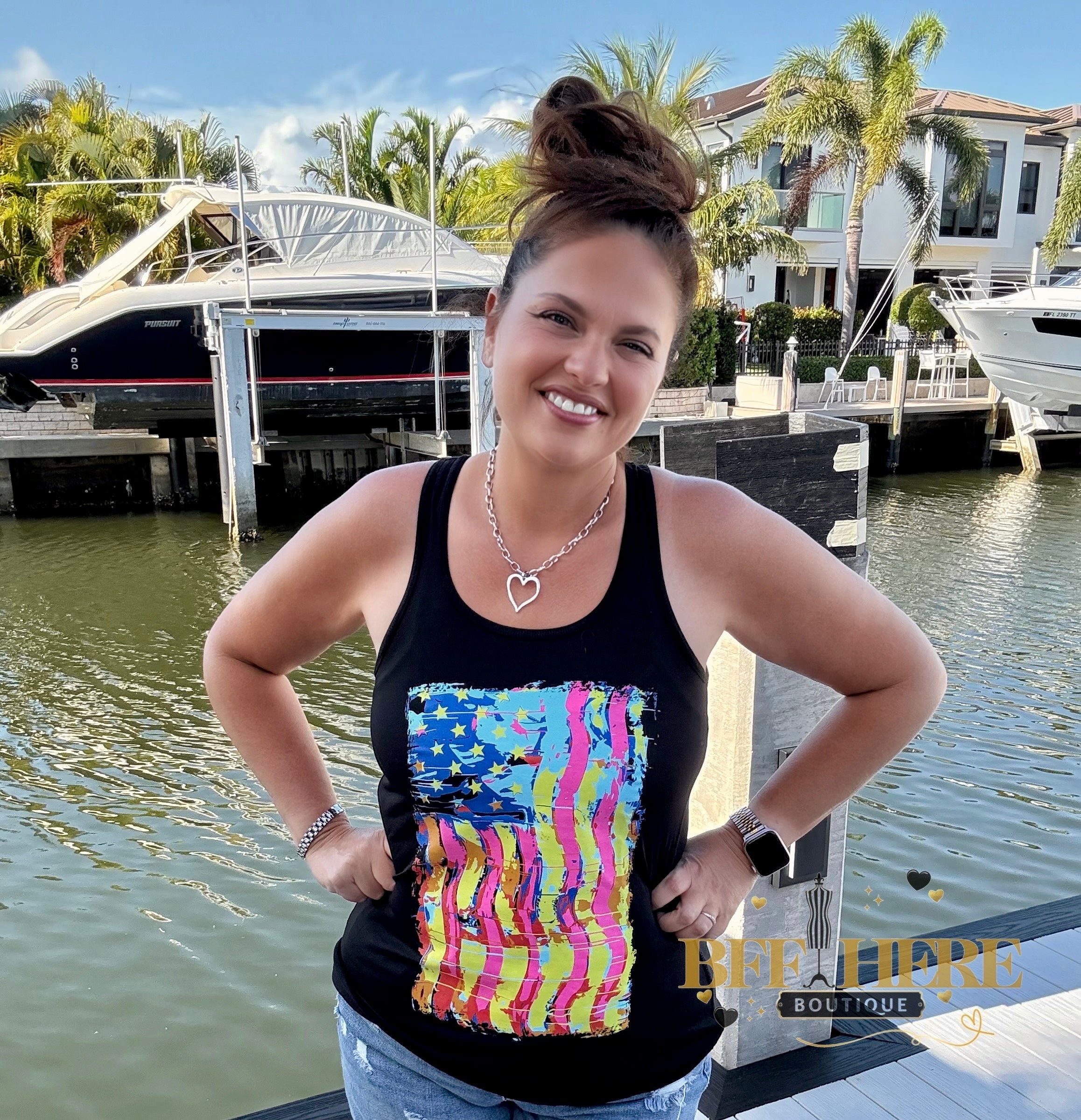 Party In The USA Tank by Sterling Kreek - BFF Here