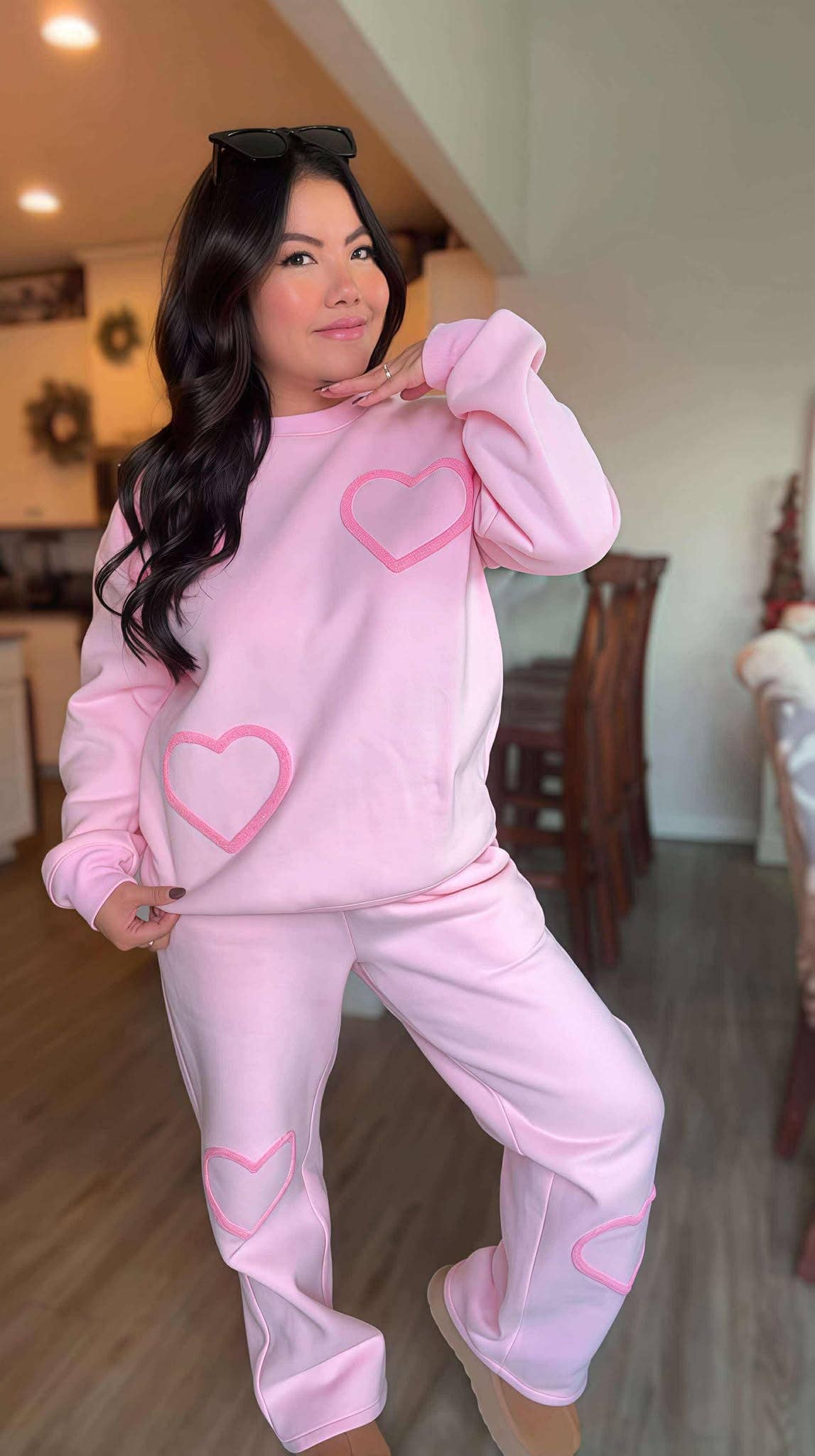 Haley Ultra Soft Heart Jogger Set - BFF Here