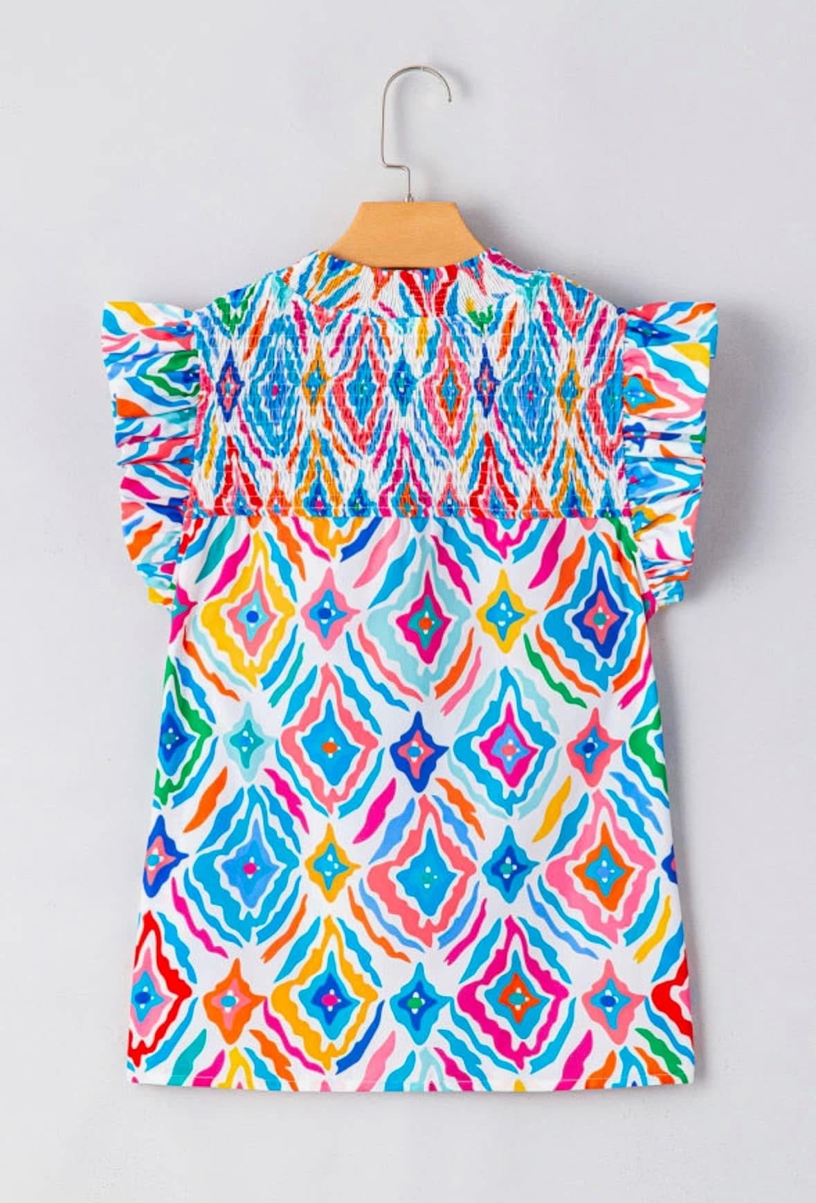 Color Splash Smocked Top - BFF Here