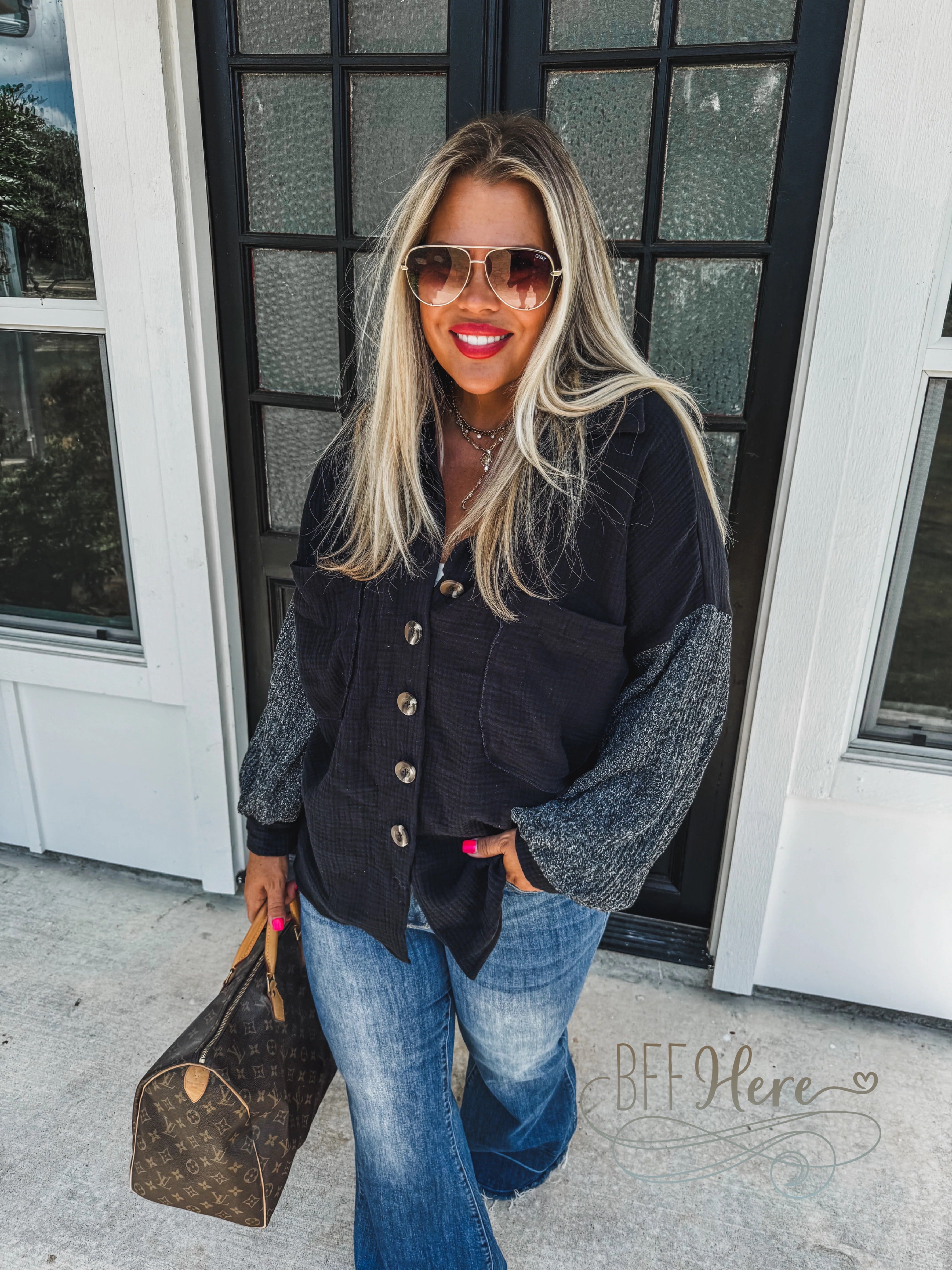 PREORDER: In The Moment Knit Sleeve Top by Blakeley (Ships Beginning of October) - BFF Here