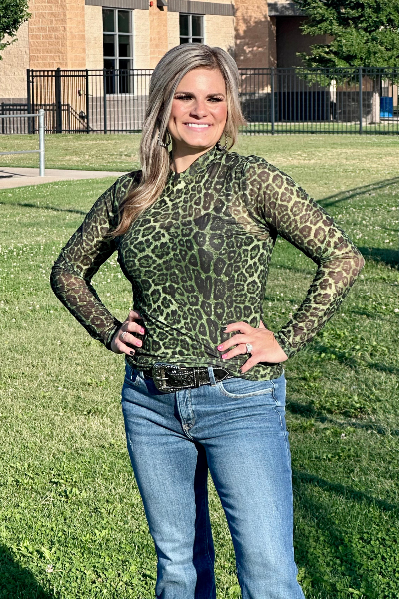 Sideline Spirit Green Mesh Top by Sterling Kreek - BFF Here