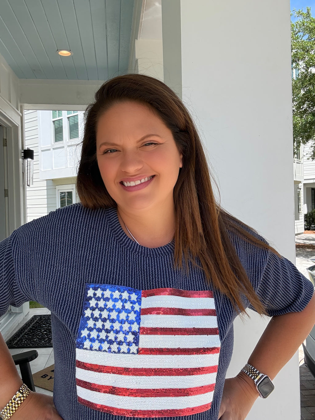 Navy Flag Top by HeimishUSA (ARRAY) — Ships 2-3 weeks - BFF Here