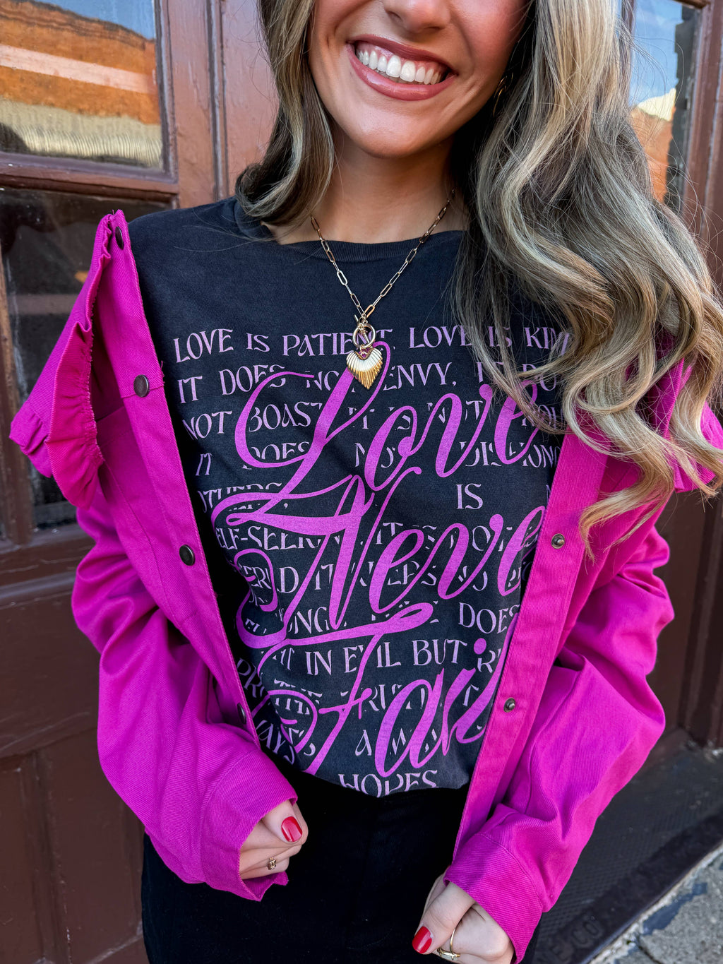 Love Never Fails Tee - BFF Here