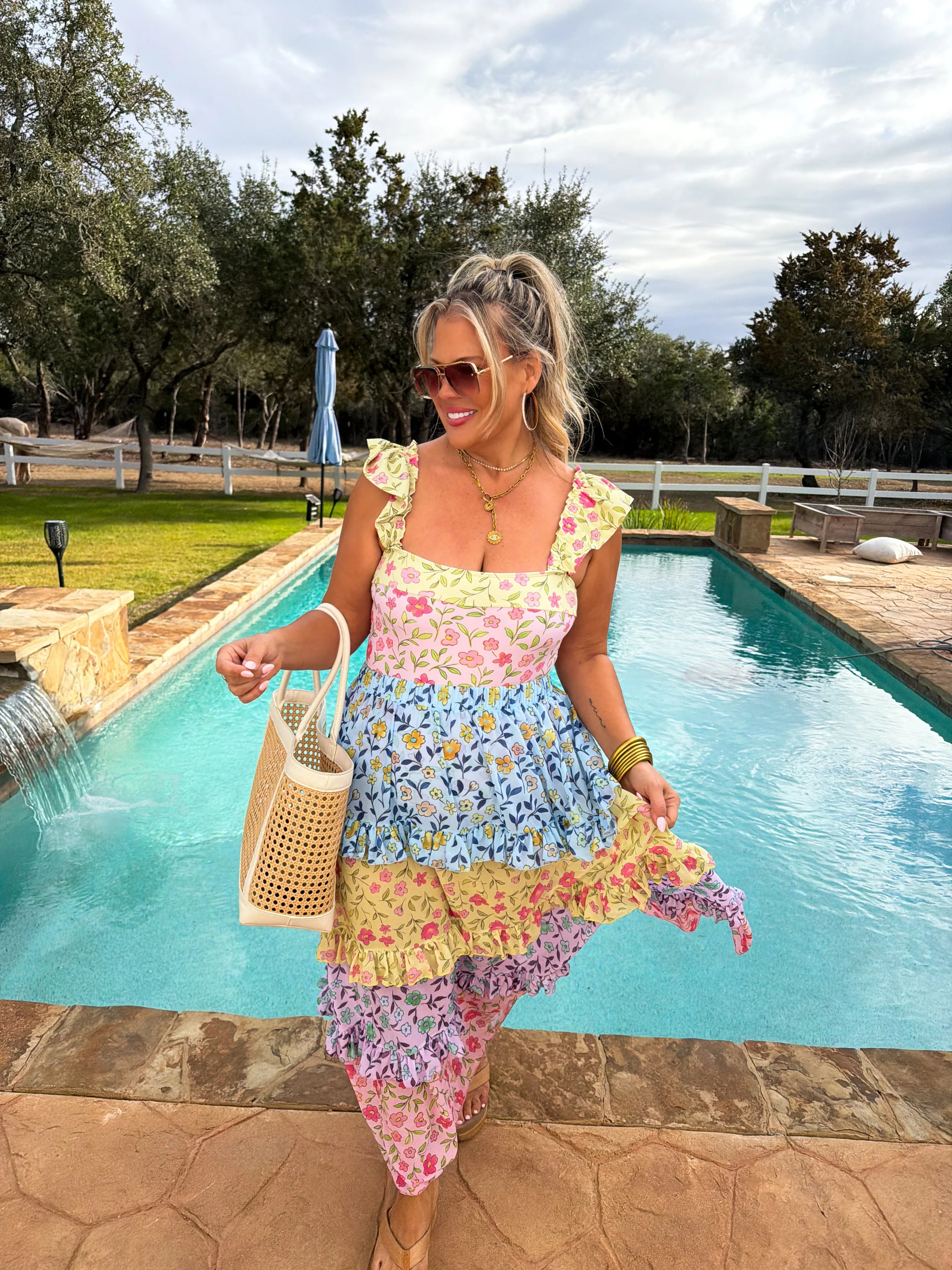 PREORDER: Floral Rainbow Swim Set by Blakeley (ETA March)