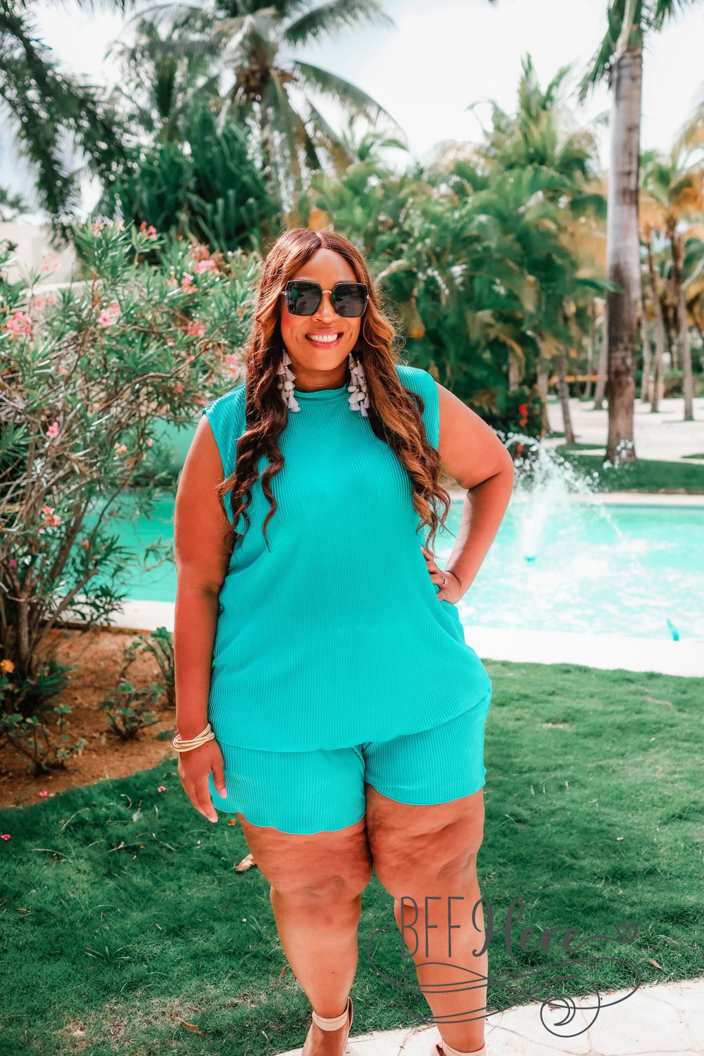 Hard To Resist Pleated Set by Jess Lea / Choice of Color - BFF Here