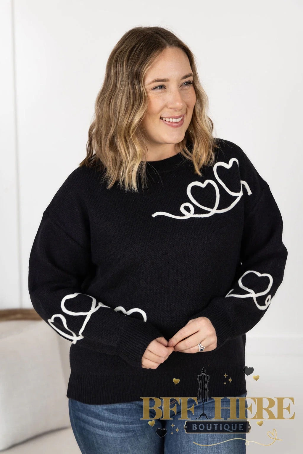 Love Lines Sweater - BFF Here