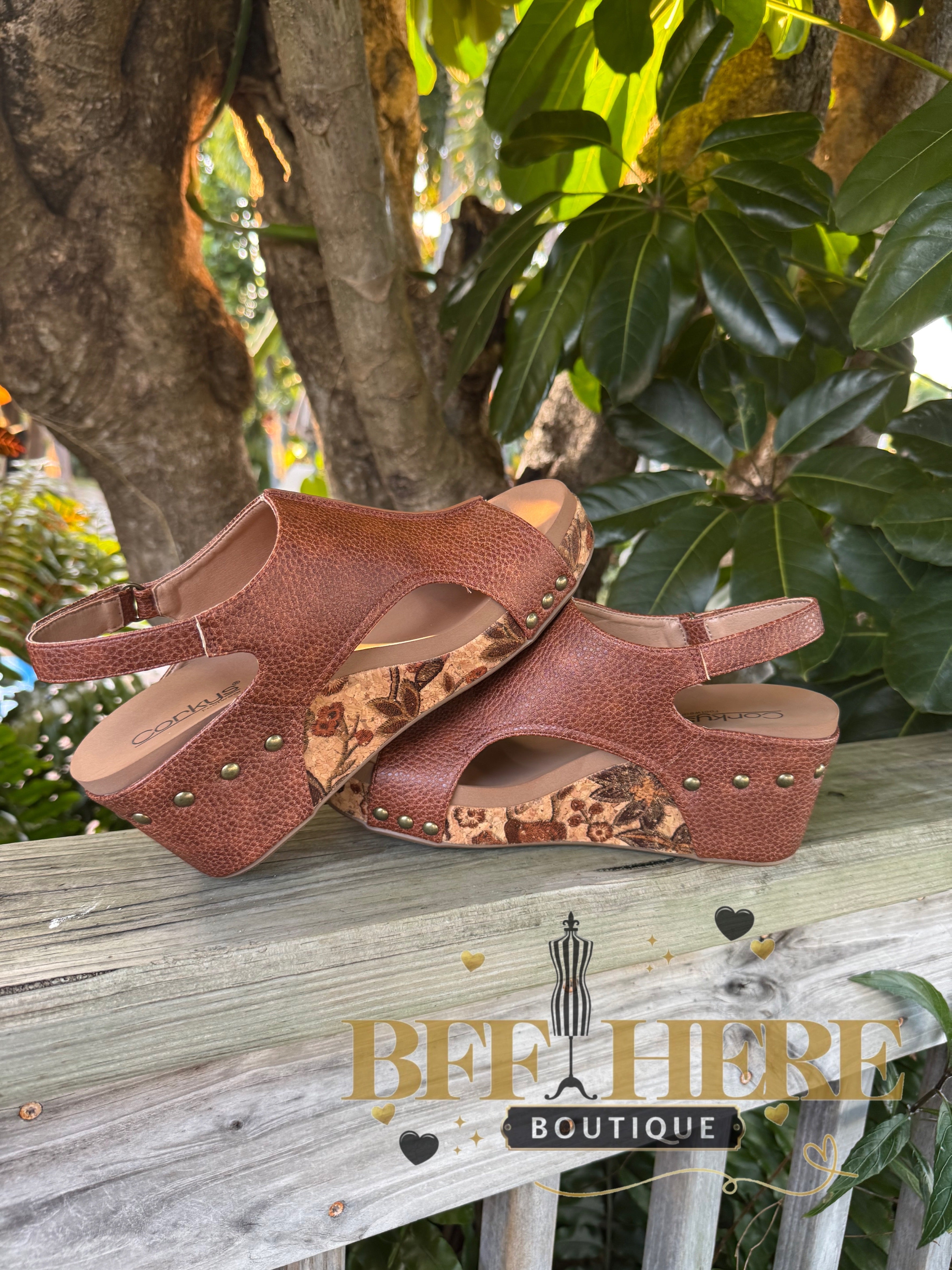 Carley - Cognac Tumbled by Corkys - BFF Here