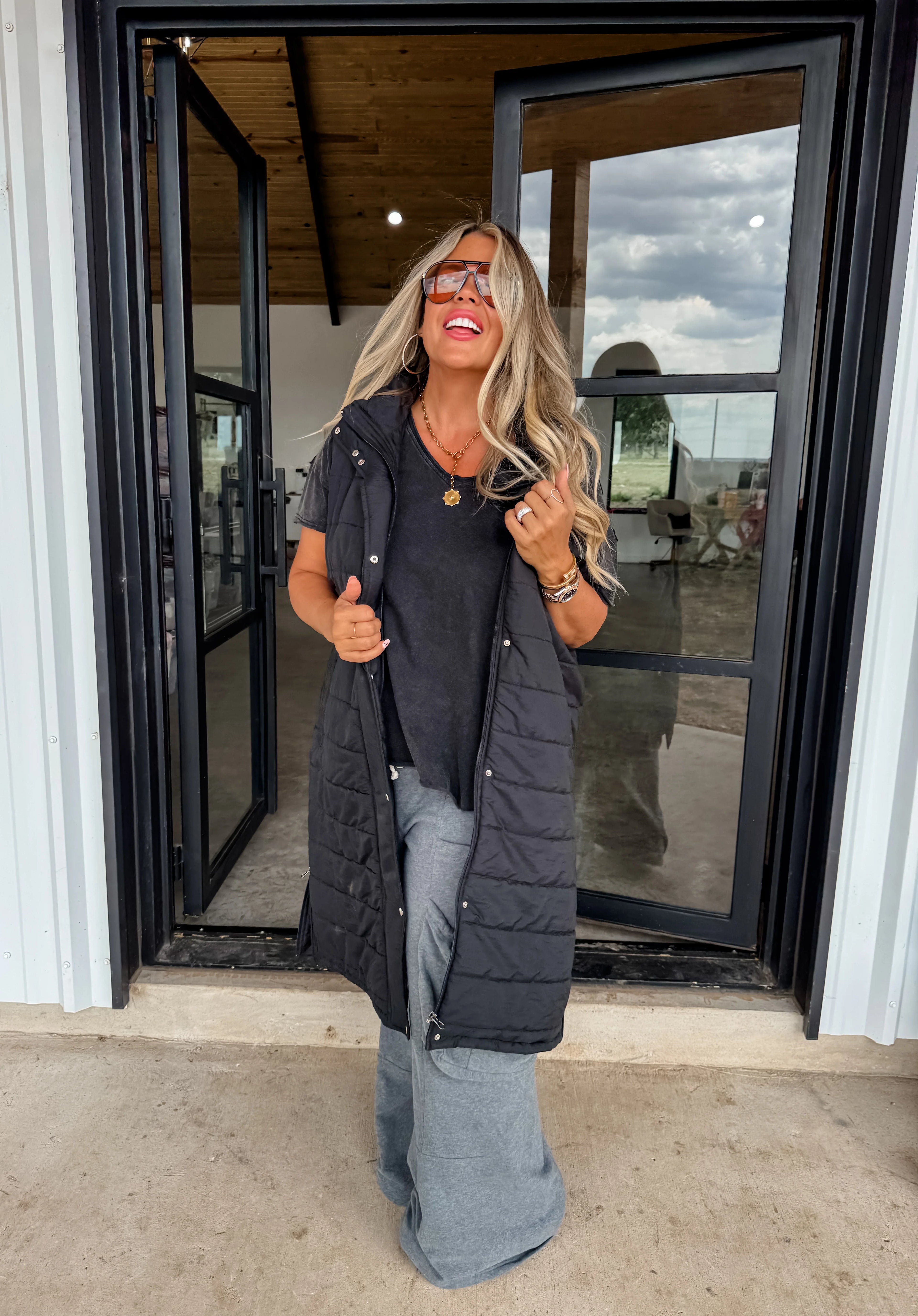 PREORDER: Kendall Long Puffer Vest by Blakeley (ETA: End of October) - BFF Here