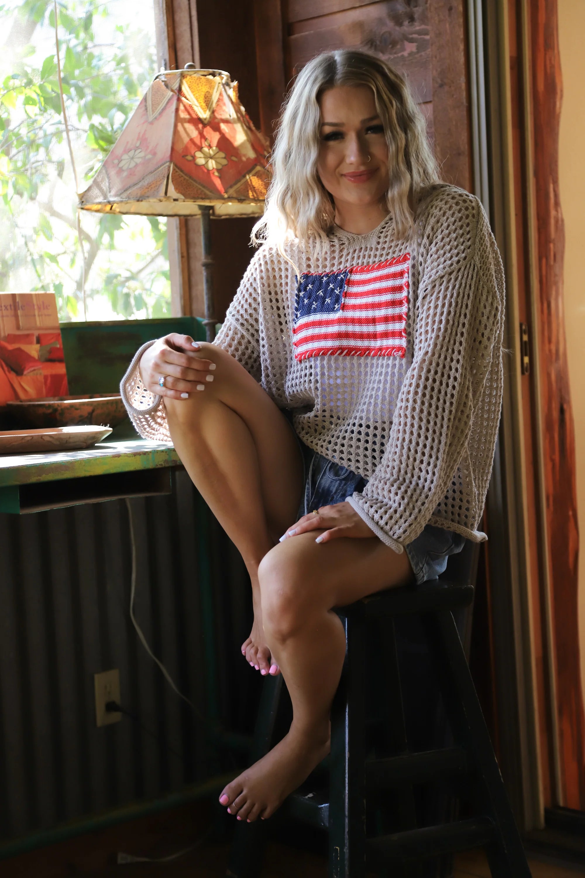 PREORDER: Freedom Flag Patch Pullover by Blakeley (ETA: May) - BFF Here
