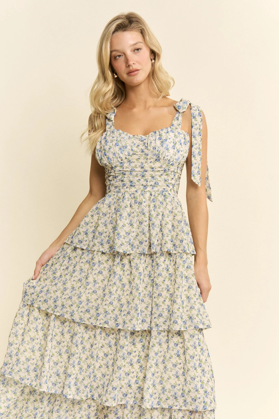 Floral Print Tiered Dress by Jade by Jane - BFF Here
