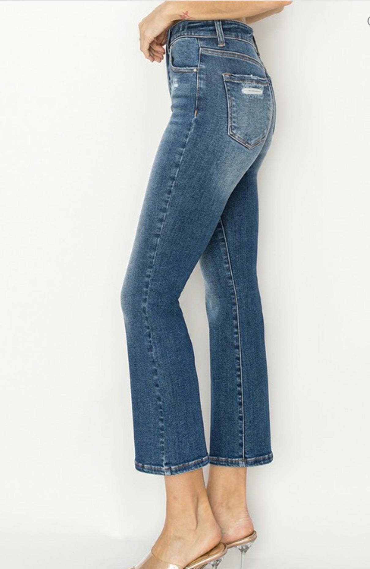 High Rise Ankle Flare Jeans by Risen Jeans (Ships 2-3 weeks) - BFF Here