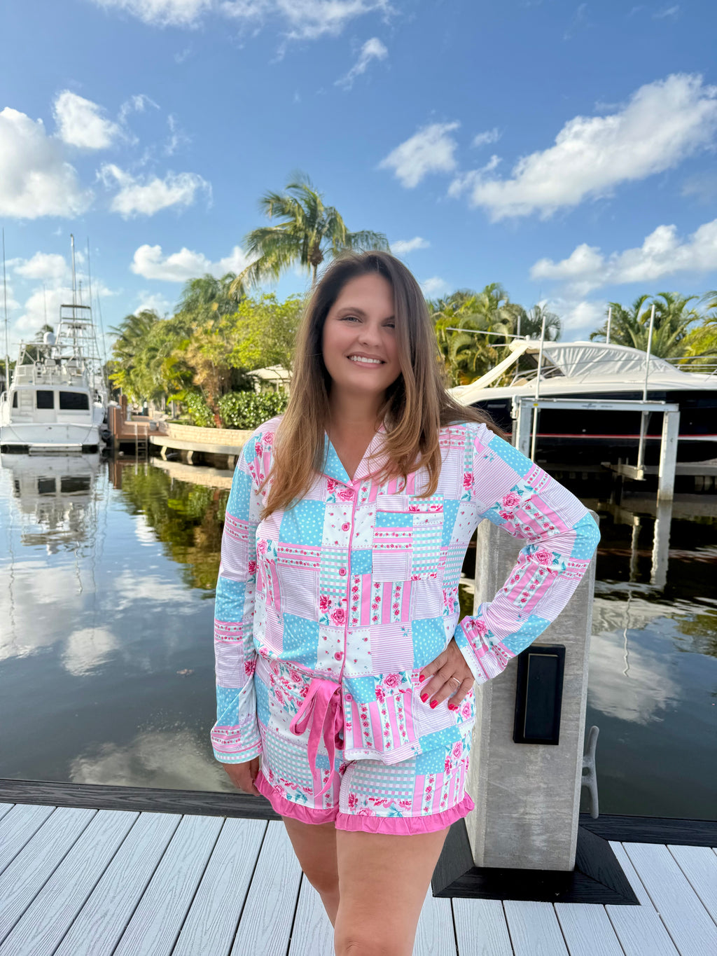 Pink Heirloom Ruffle Pajama Set by Jess Lea (Array) - BFF Here