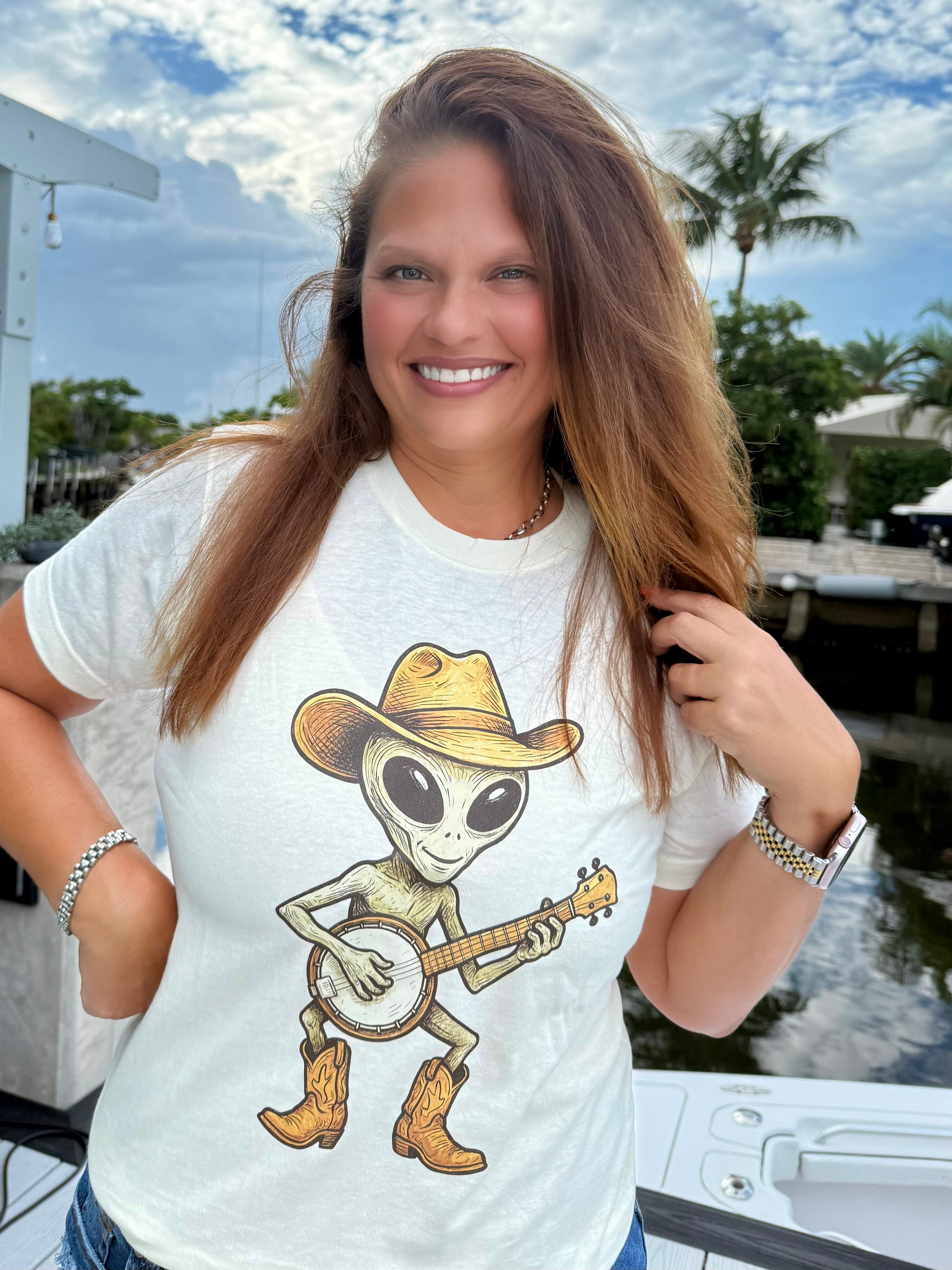 Honky Tonk Alien Tee - BFF Here