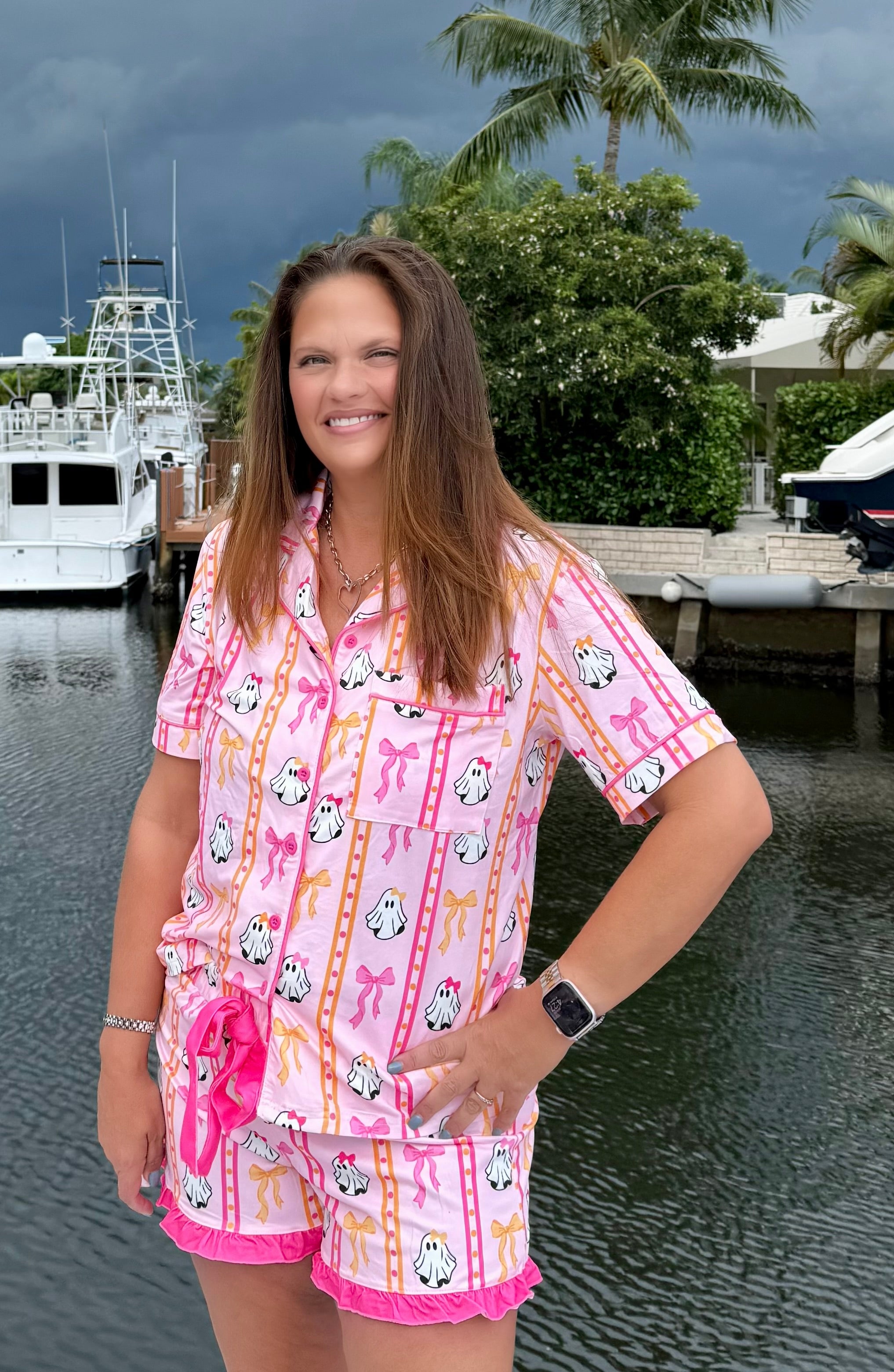 Gigi The Ghost Ruffle Pajama Set by Jess Lea - BFF Here