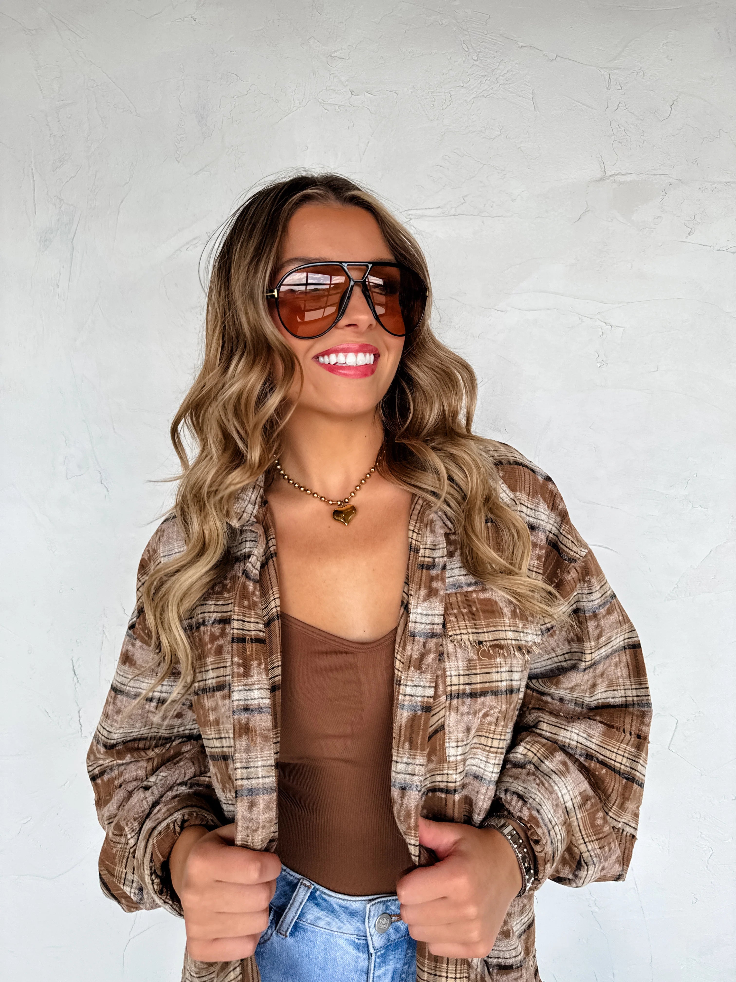 PREORDER: Juniper Bleached Plaid Top by Blakeley (ETA: Mid November ) - BFF Here