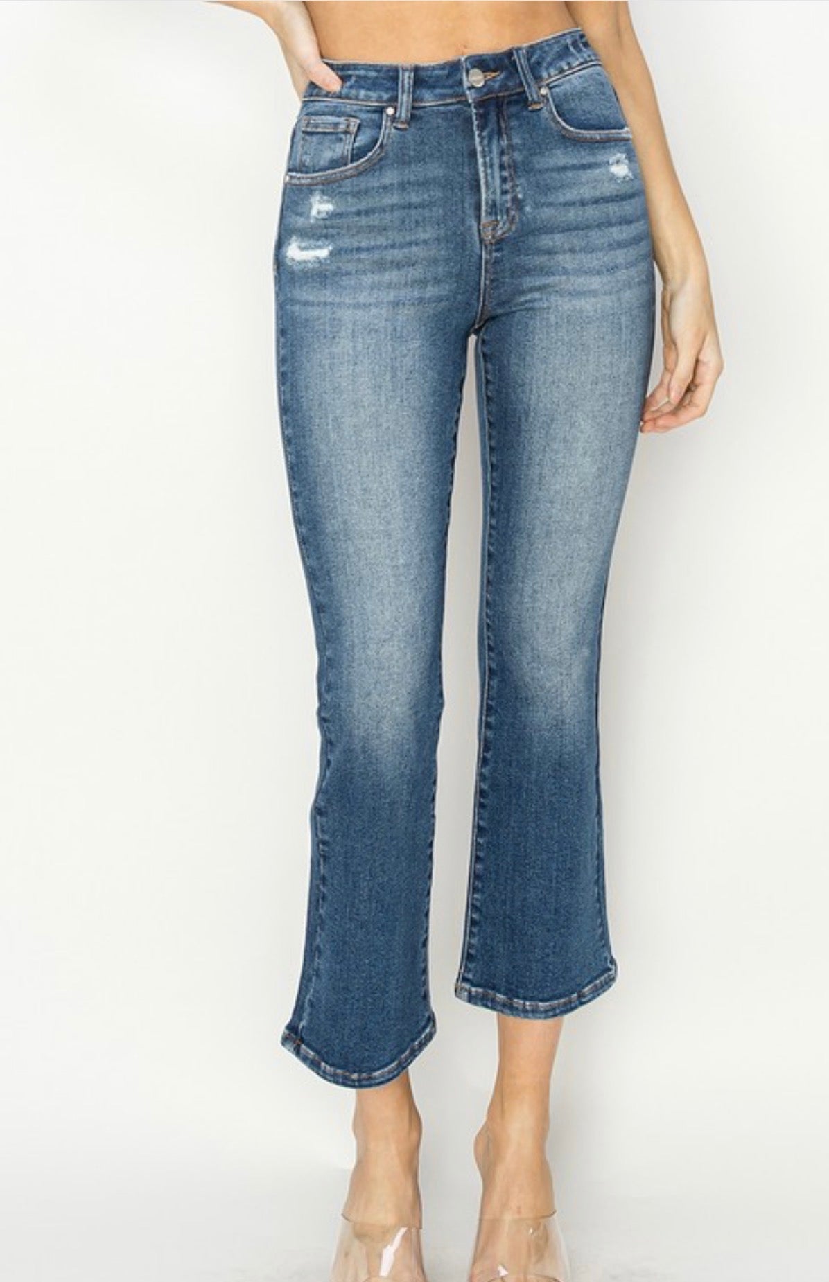 High Rise Ankle Flare Jeans by Risen Jeans (Ships 2-3 weeks) - BFF Here