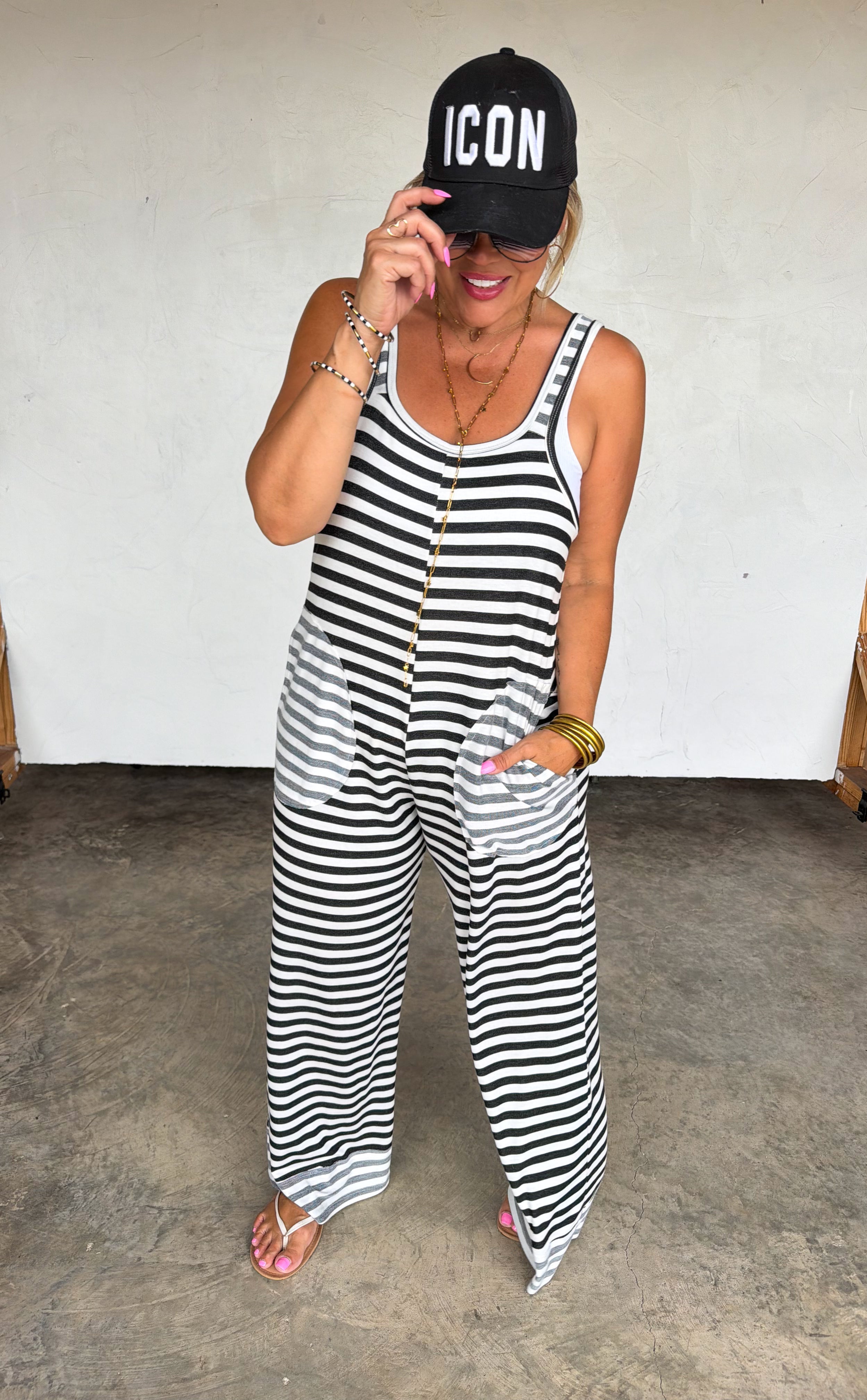 PREORDER- Ricki Stripe Terry Romper by Blakeley (ETA: August) - BFF Here