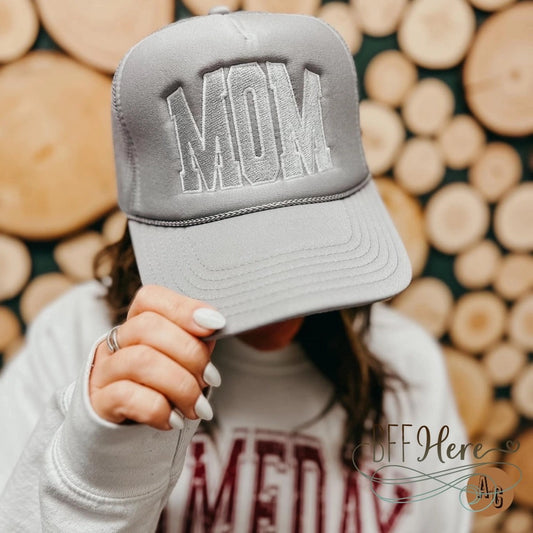 Chic Mom Gray Trucker Hat - BFF Here