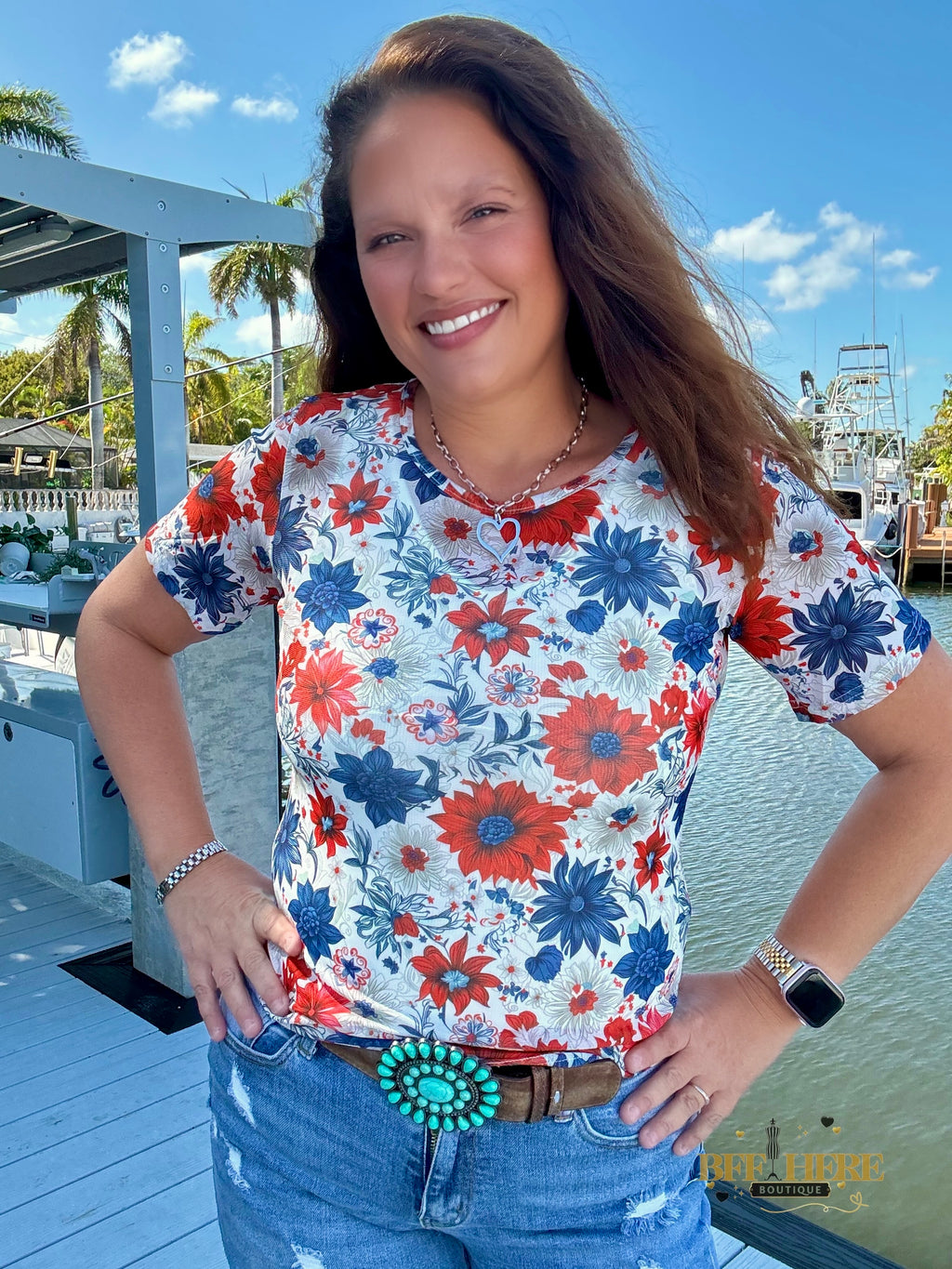 Let Your Dreams Blossom Mesh Top by Sterling Kreek - BFF Here