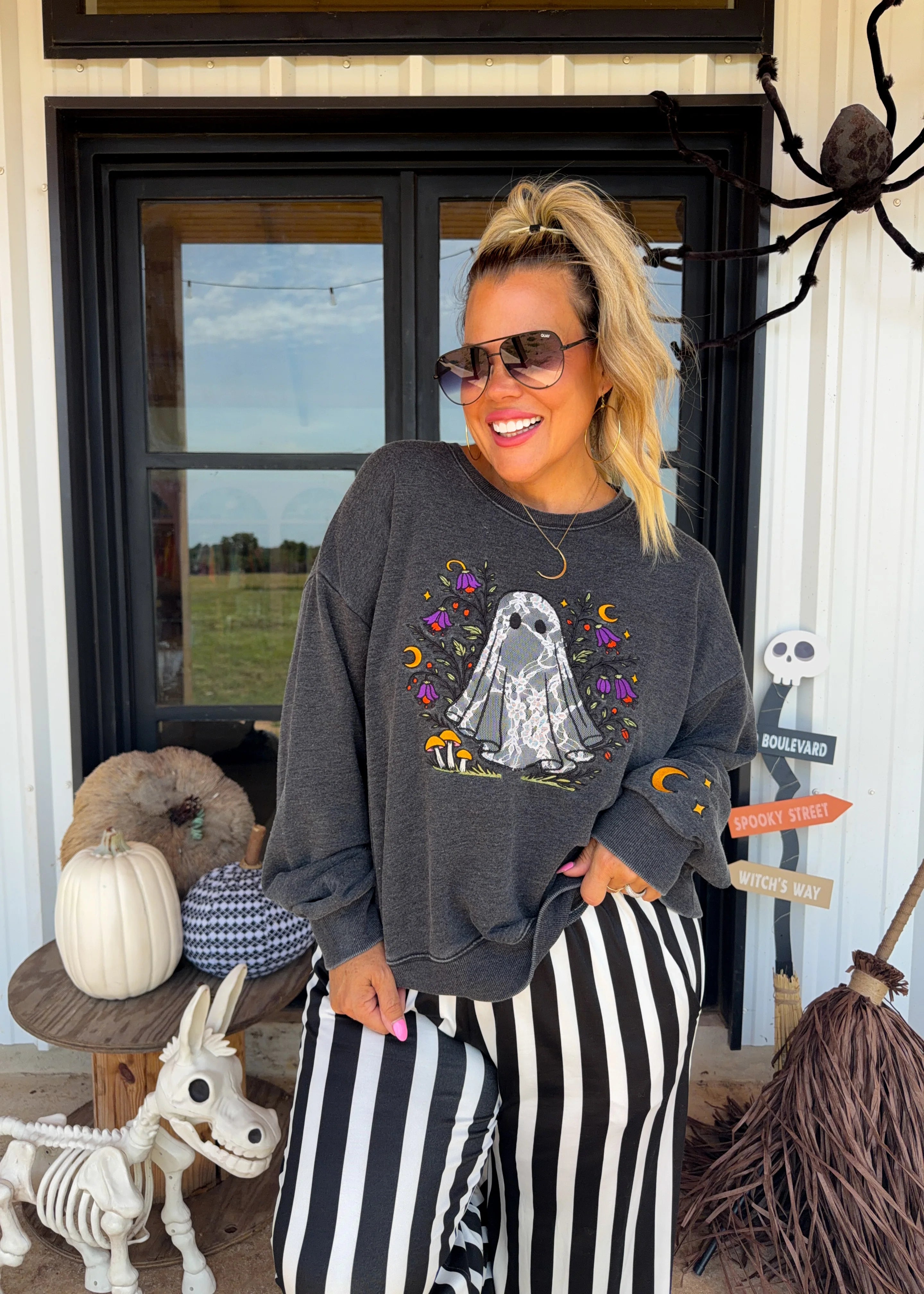 PREORDER: Ghost in Bloom Pullover by Blakeley (ETA: September )