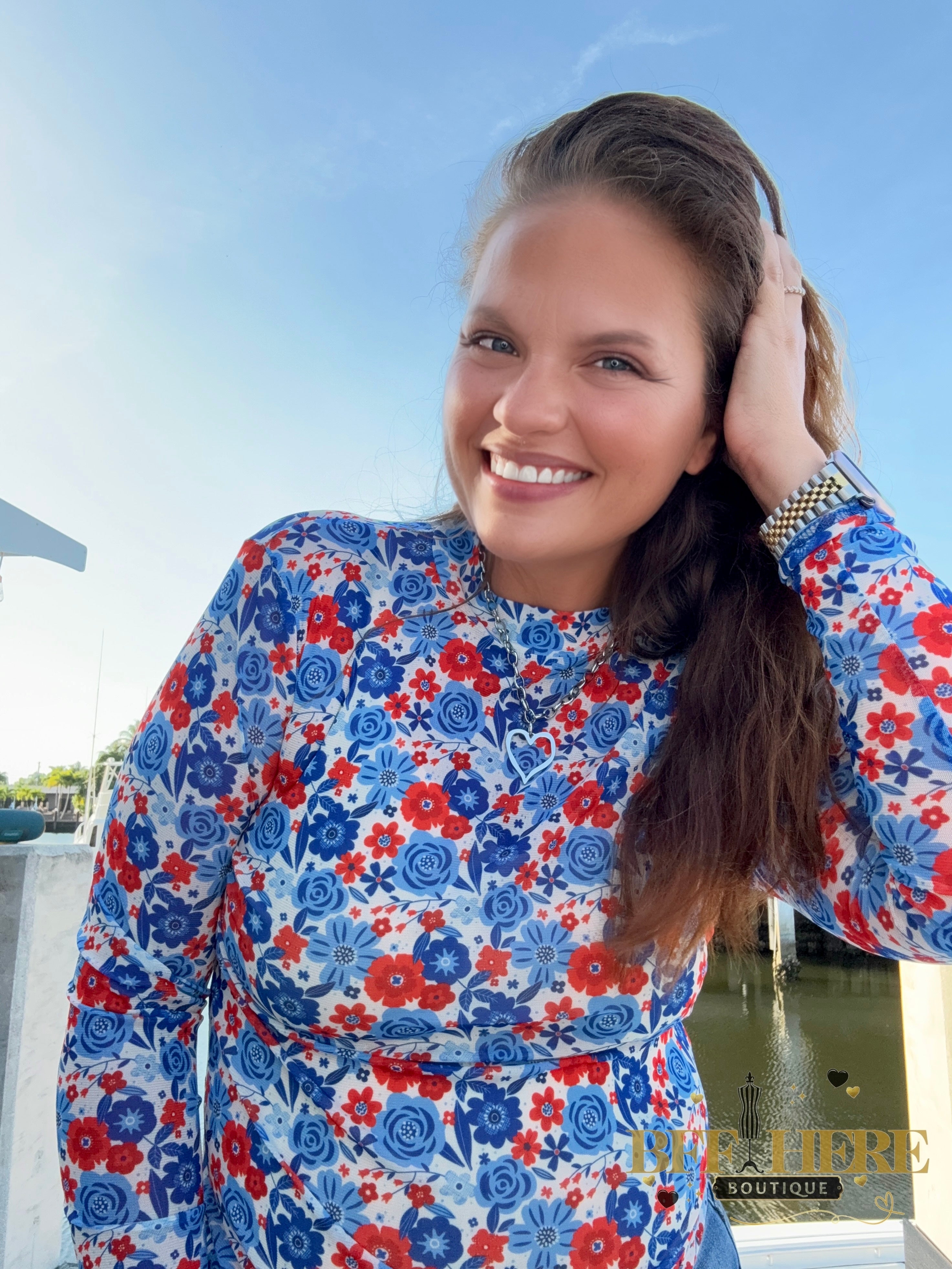 American Dreamin’ Mesh Top by Sterling Kreek - BFF Here