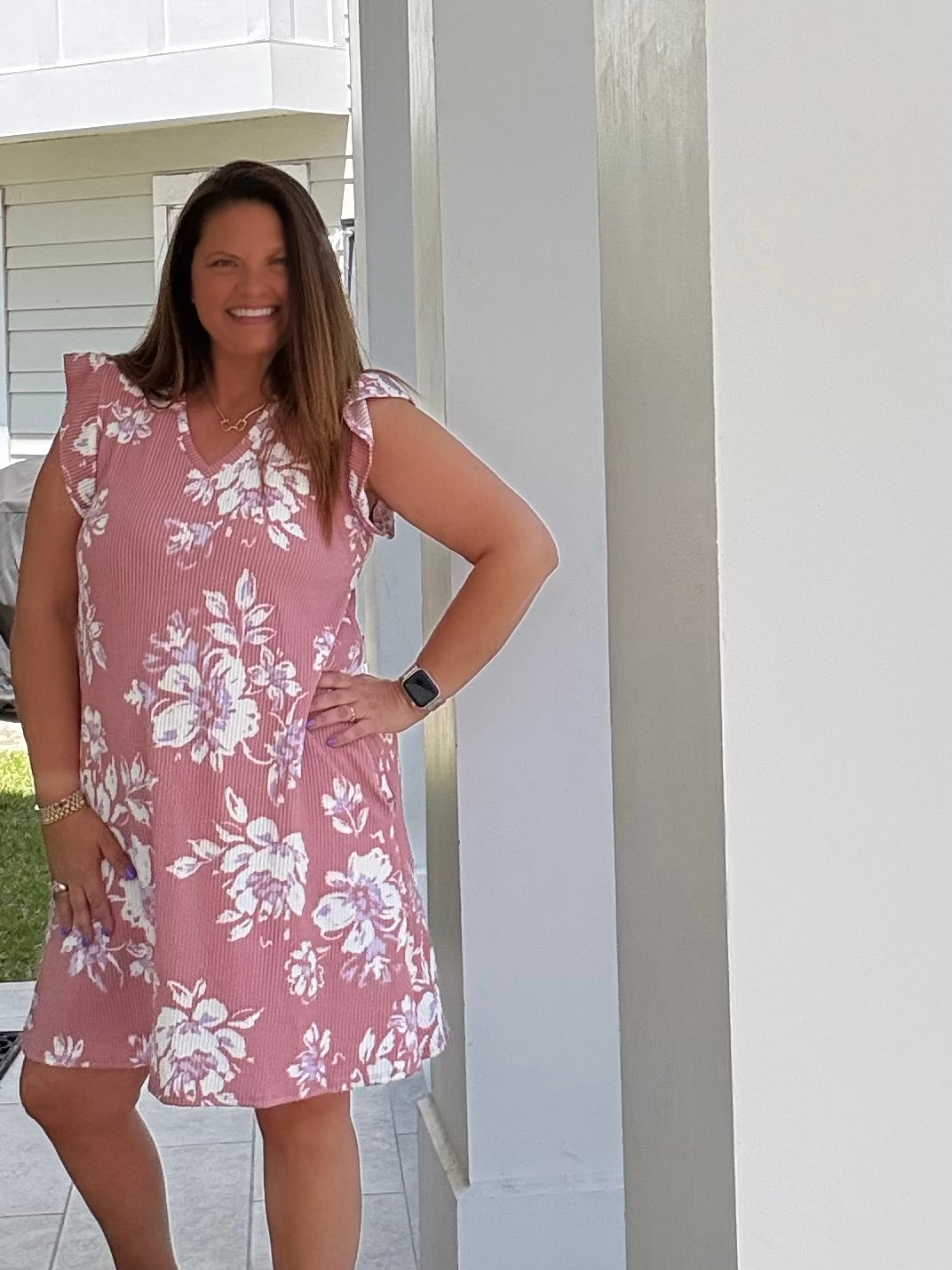 Mauve Floral Dress by HeimishUSA (ARRAY) — Ships 2-3 weeks - BFF Here