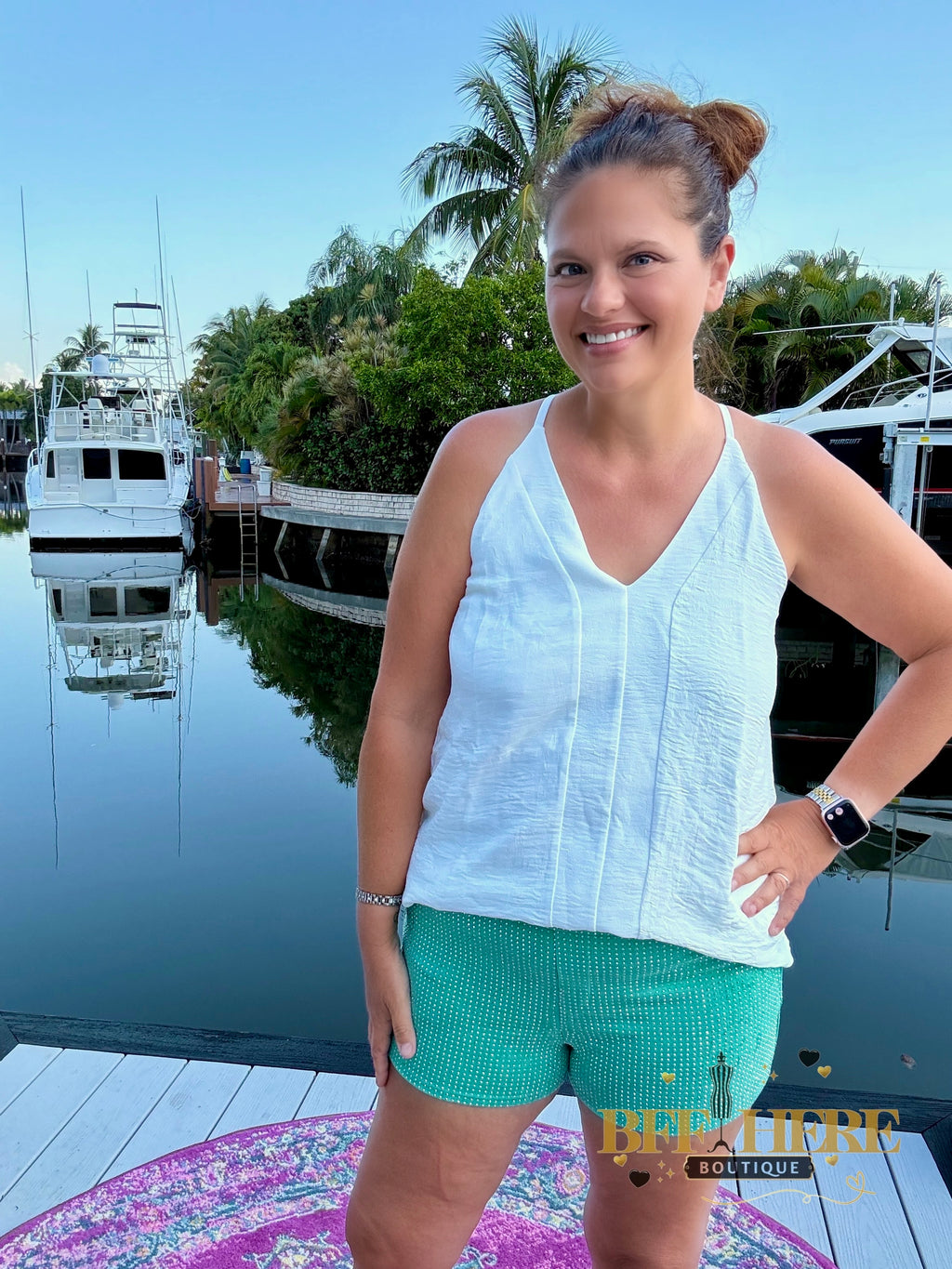 Jitterbug Shorts / Turquoise by Sterling Kreek - BFF Here