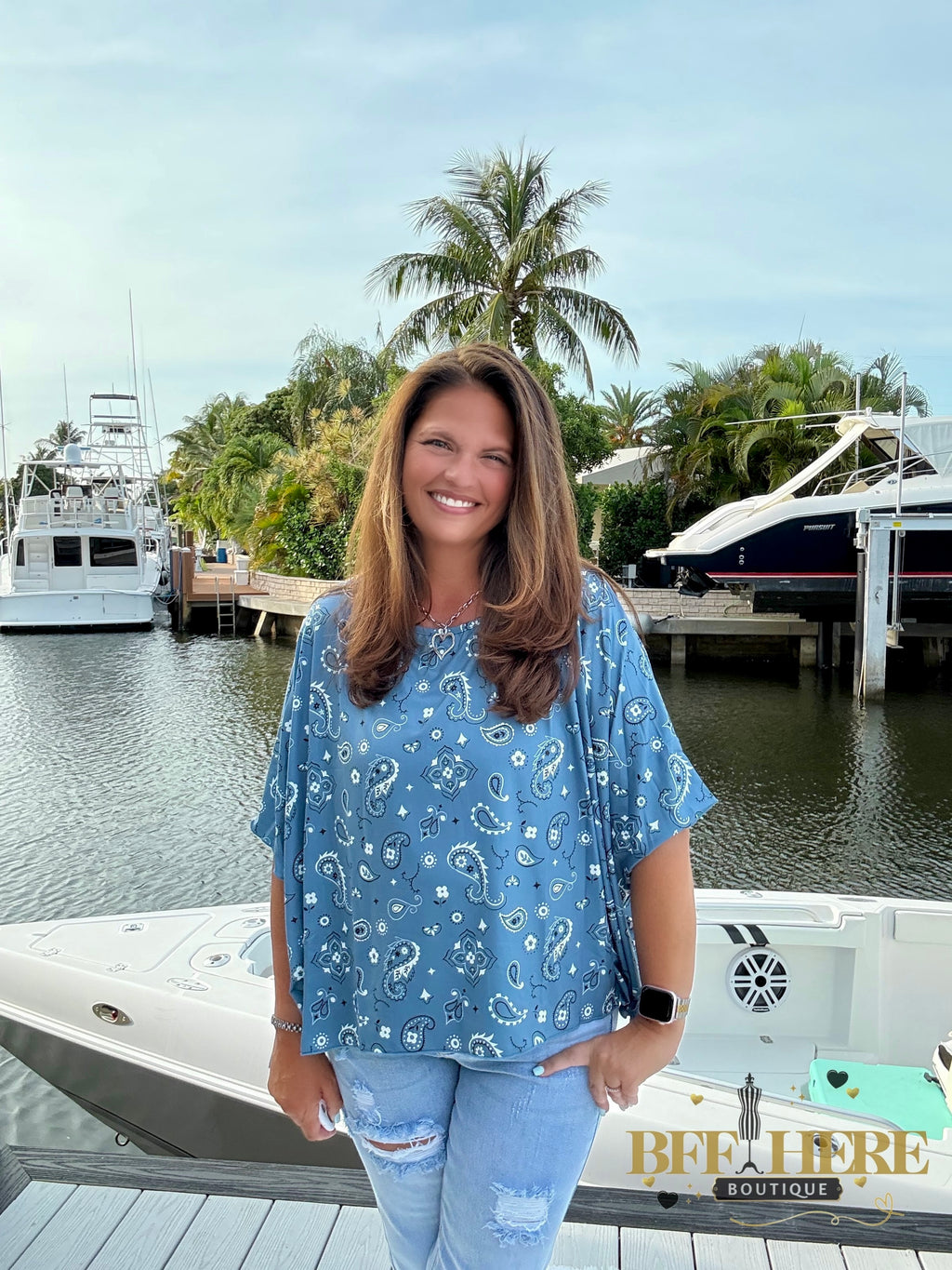 Pretty In Paisley Top by Sterling Kreek - BFF Here