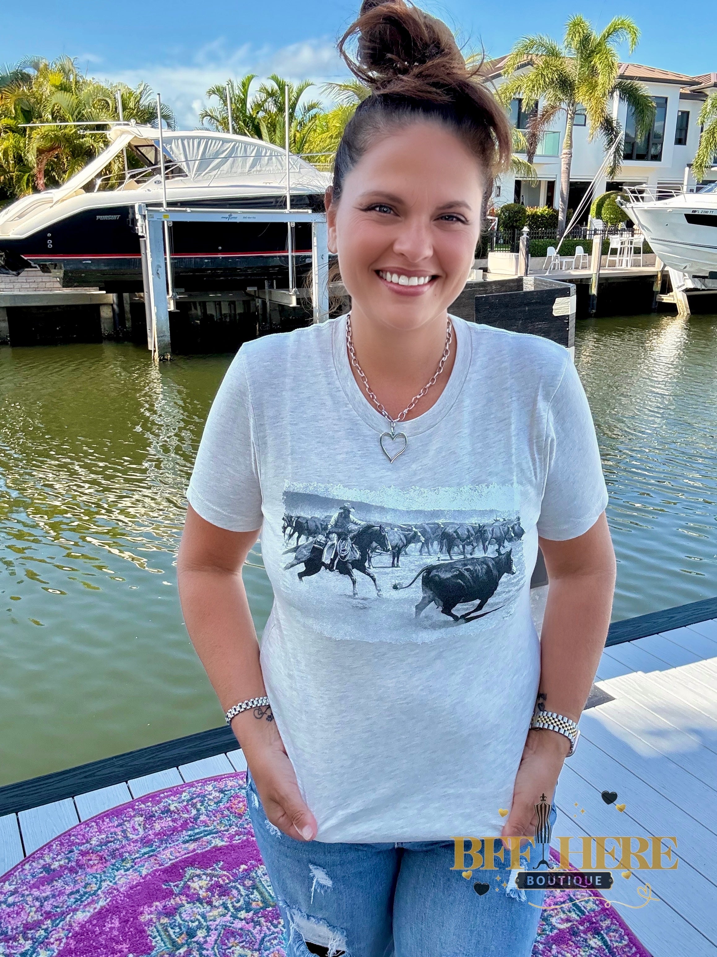 Cuttin' The Baldy Tee by Sterling Kreek - BFF Here