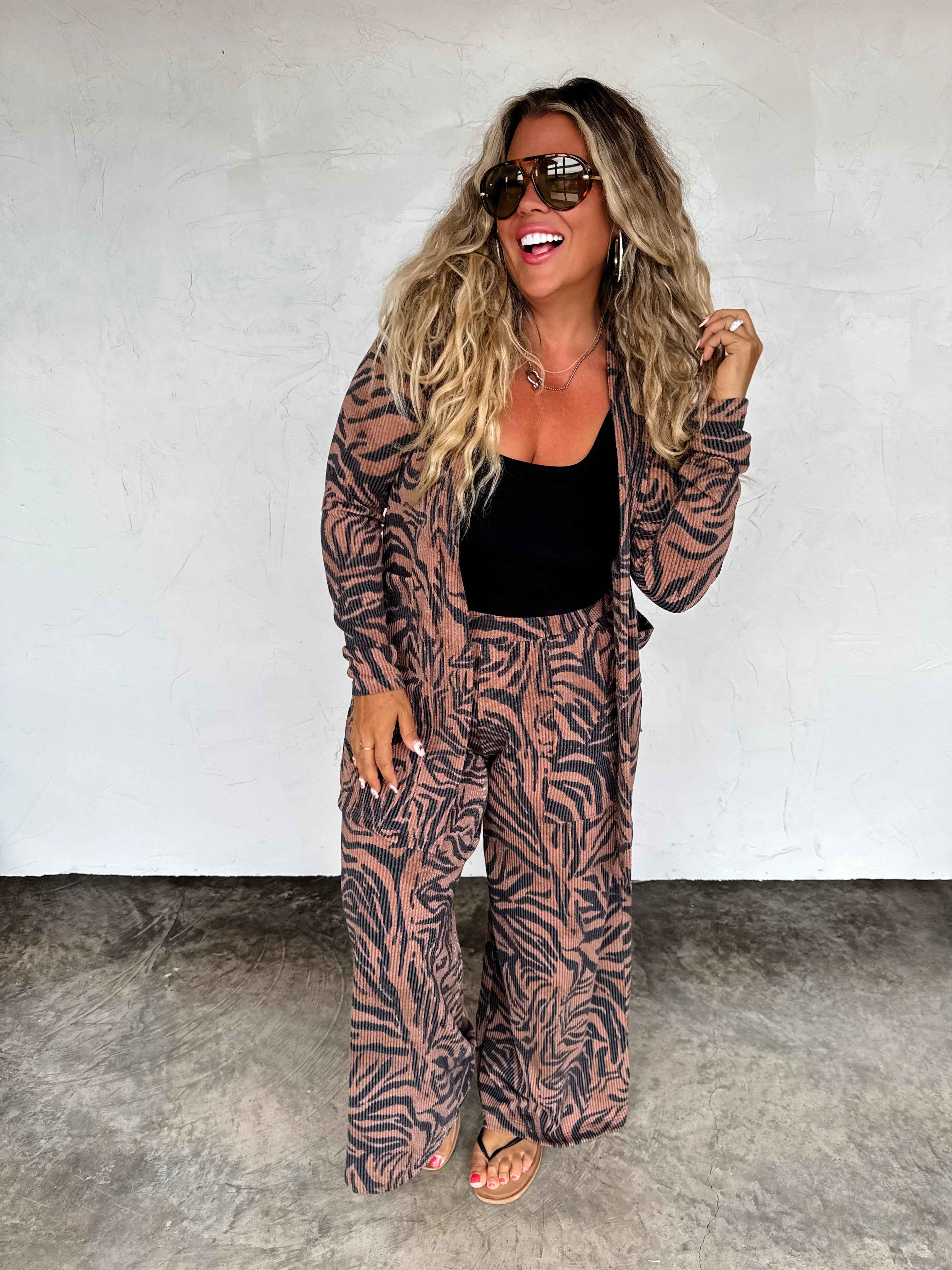 PREORDER: Zebra Reese Cardigan by Blakeley (ETA: Beginning of November) - BFF Here