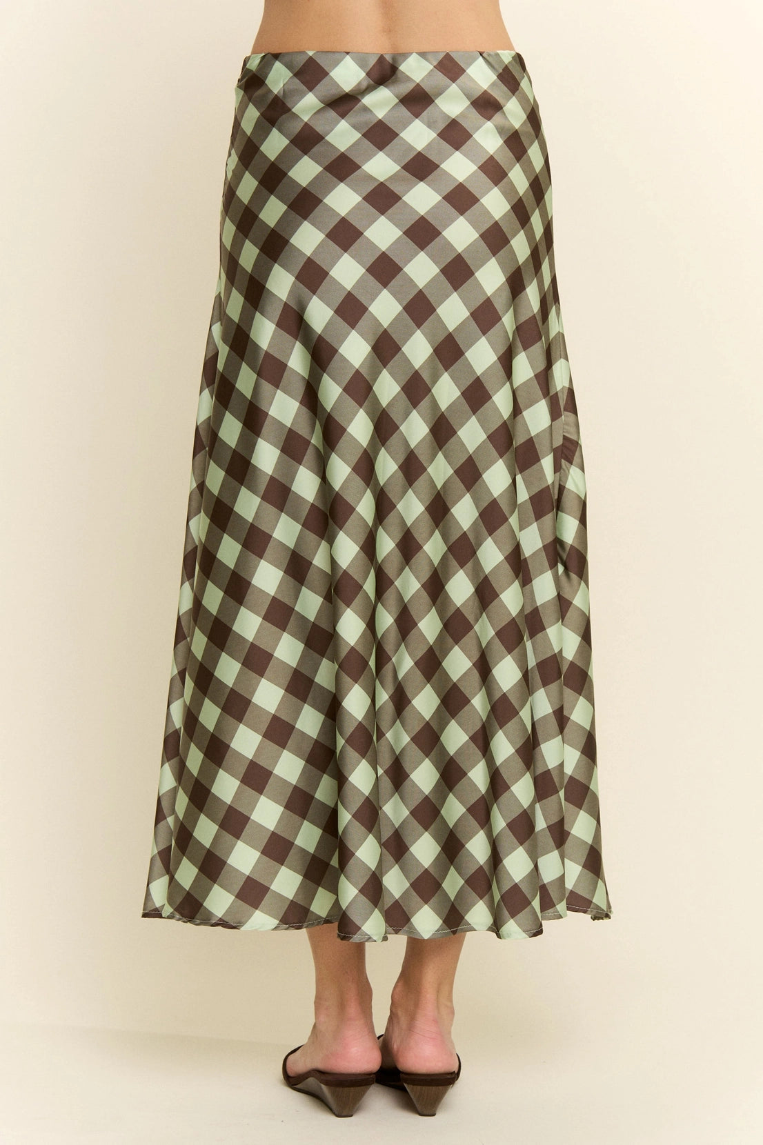 Check Print Midi Skirt by Jade by Jane (Ships 2-3 weeks) - BFF Here