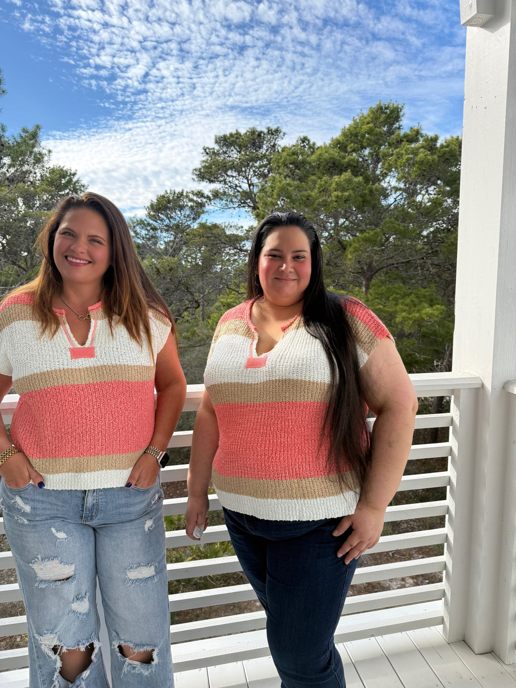 Short Sleeve Color Block Stripe Top by Sew In Love (Ships 2-3 weeks) - BFF Here