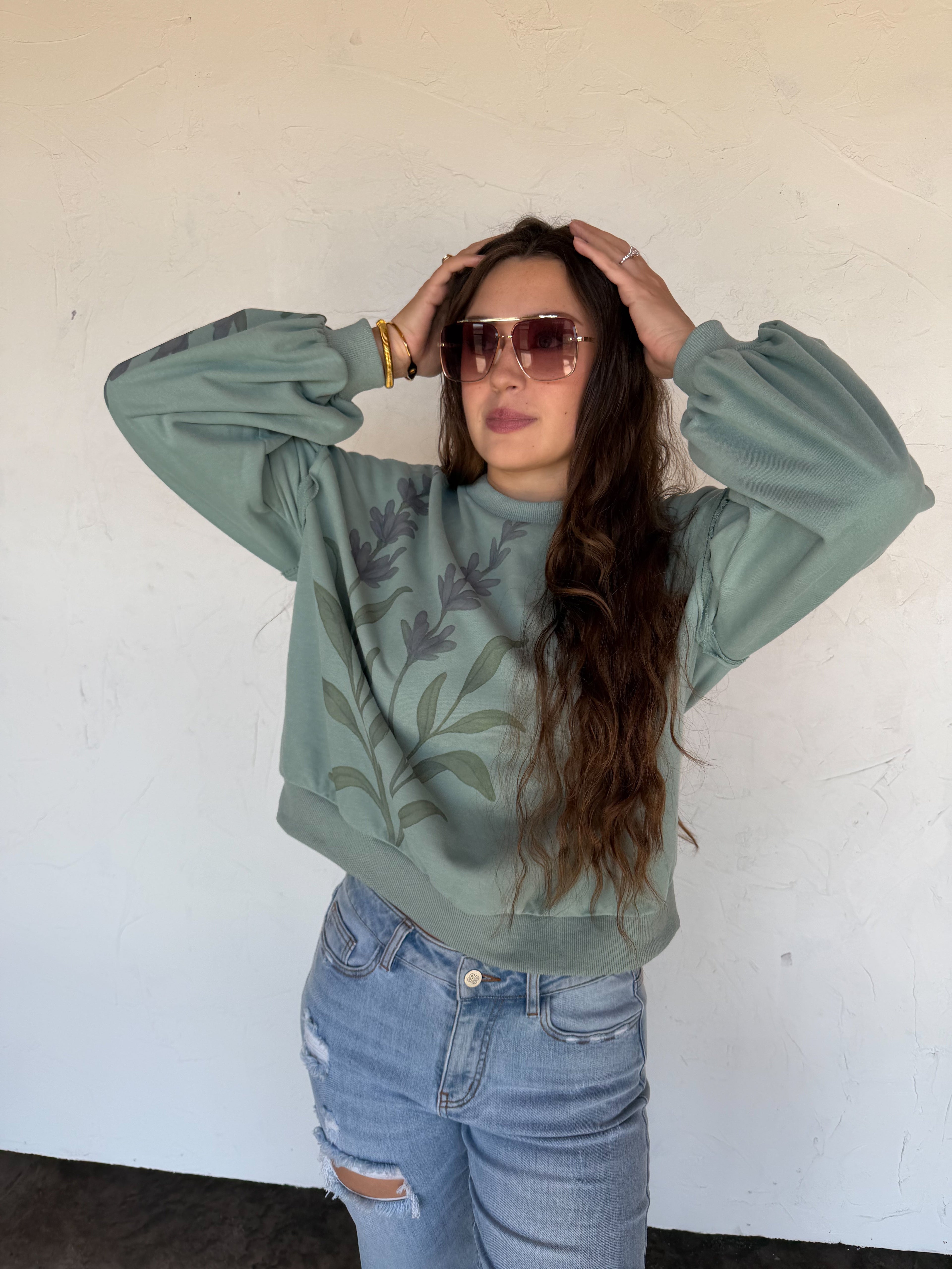 PREORDER- SPRING FLORAL PULLOVER - BFF Here