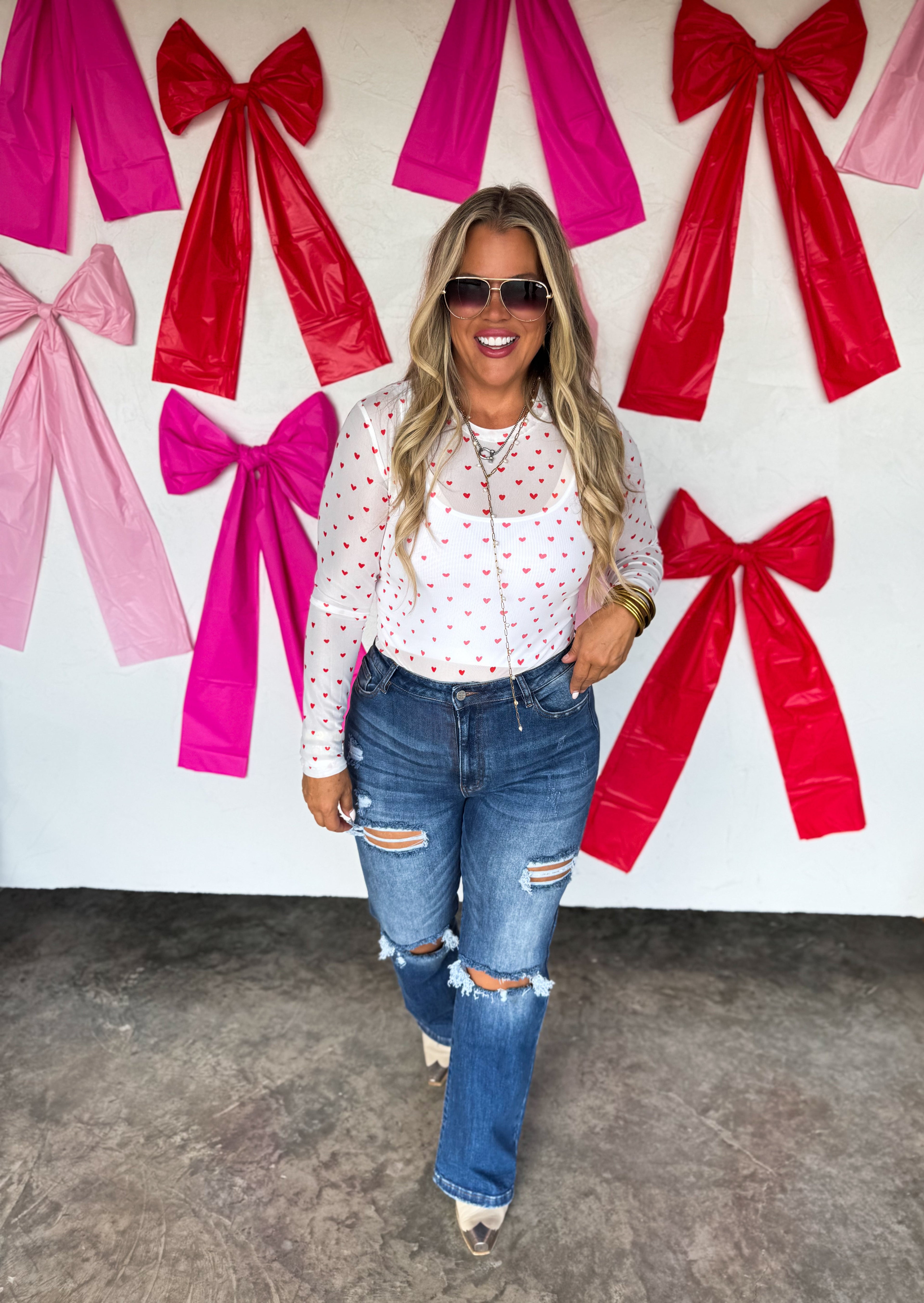 PREORDER: Valentine’s Dress It Up Mesh Tops (ETA: Mid December) - BFF Here