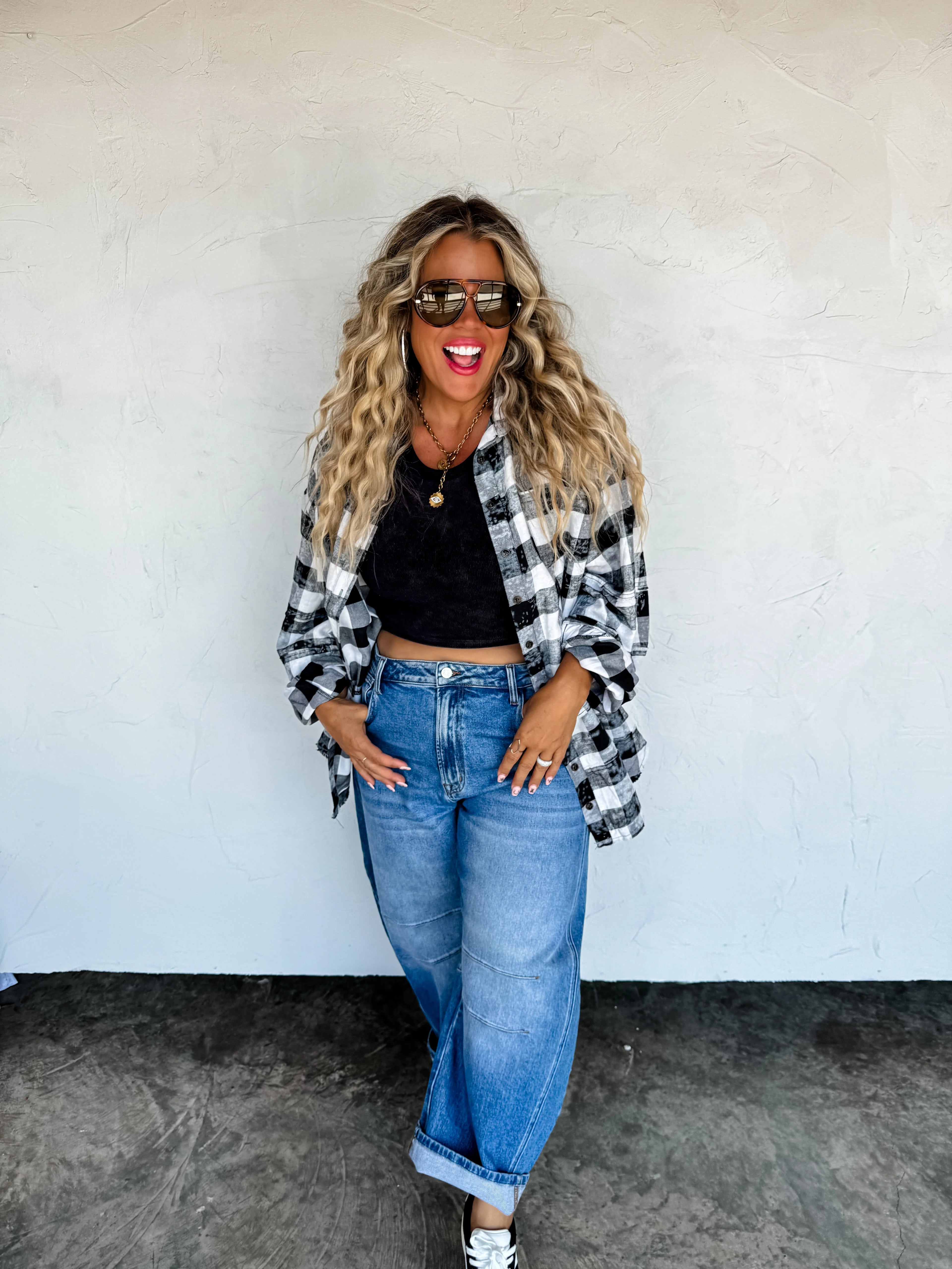 PREORDER: Juniper Bleached Plaid Top by Blakeley (ETA: Mid November ) - BFF Here